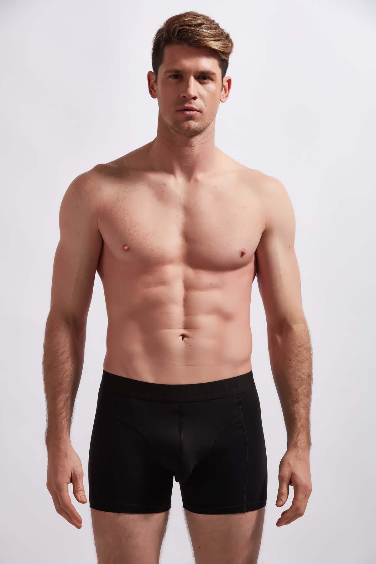 Don Juan Erkek Likralı 3'lü Bel Yazılı Lastik Boxer