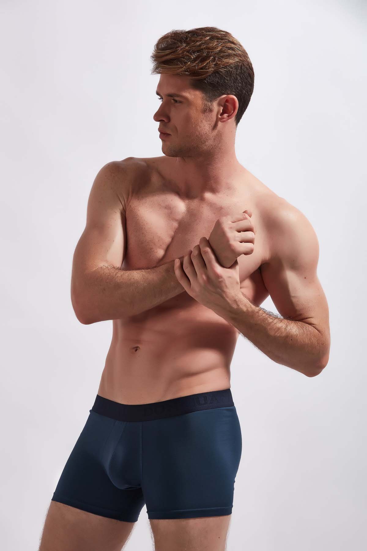 Don Juan Erkek Likralı 3'lü Yan Dikişsiz Bel Yazılı Lastik Boxer
