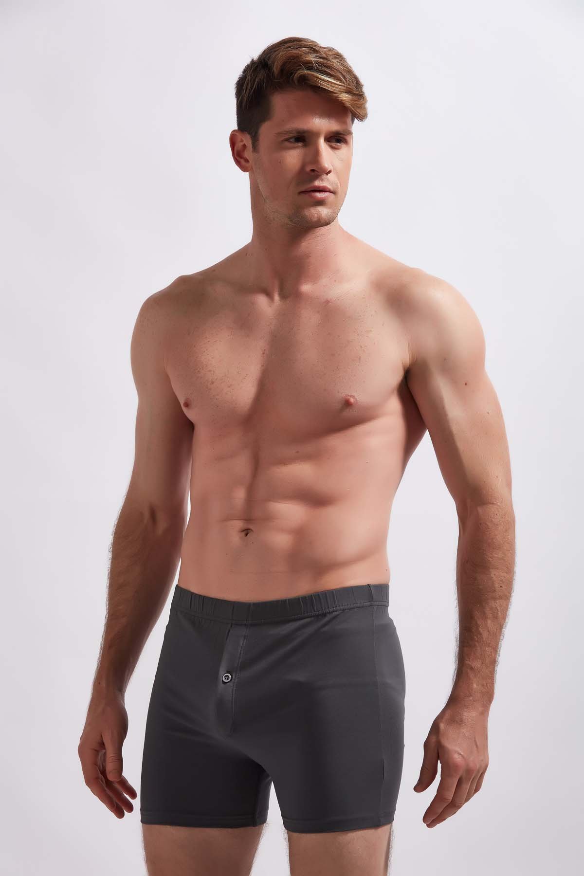 Don Juan Erkek Likralı Düğmeli 3'lü Boxer