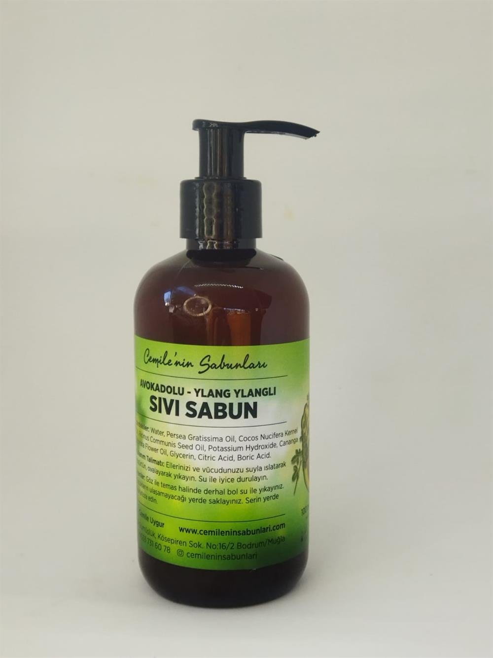 avokadolu ylang ylang sıvı sabun