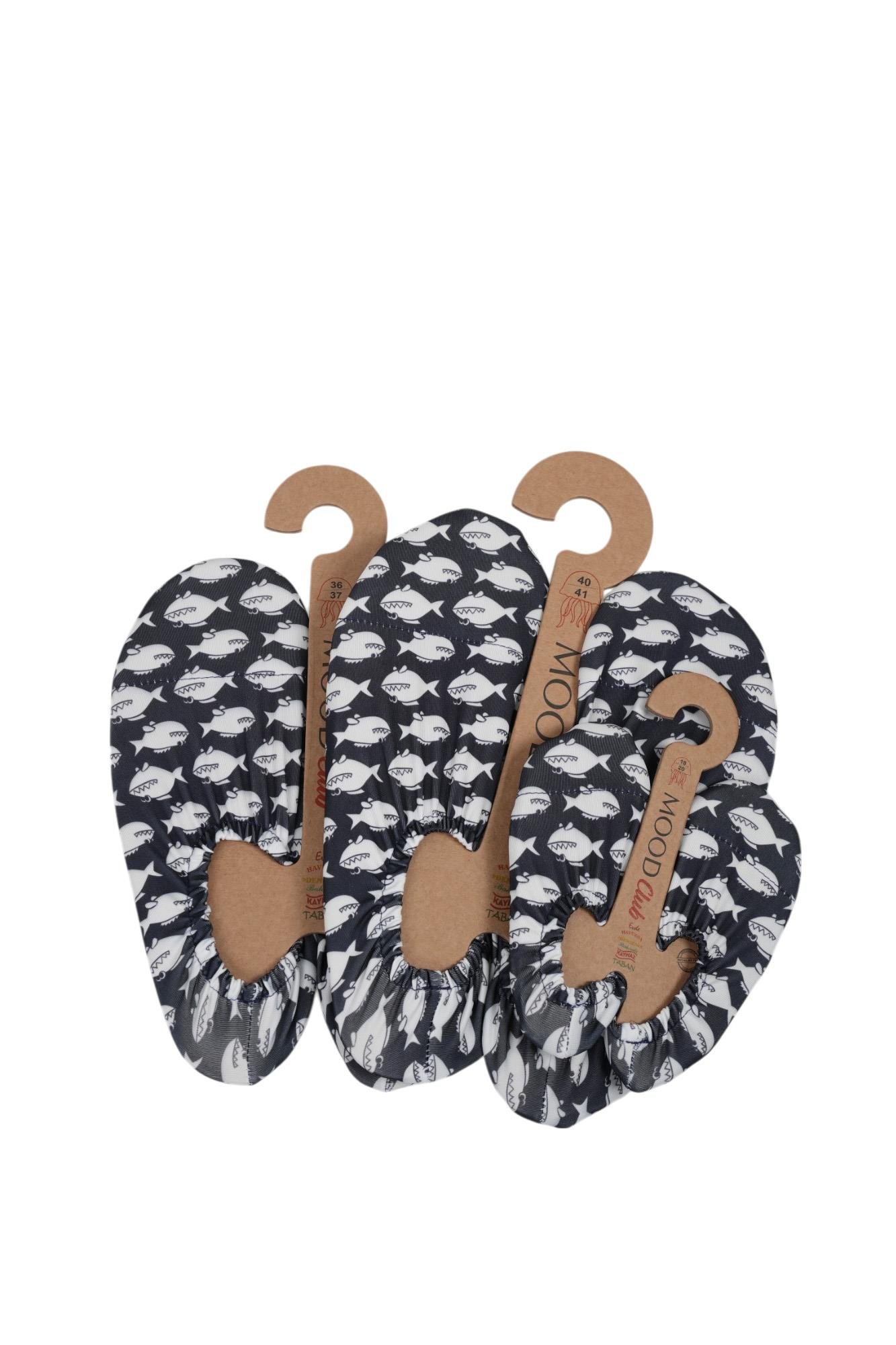 Mood Club-Beyaz Balık Deniz Ayakkabısı ve Çok Amaçlı Kaydırmaz Havuz Patiği