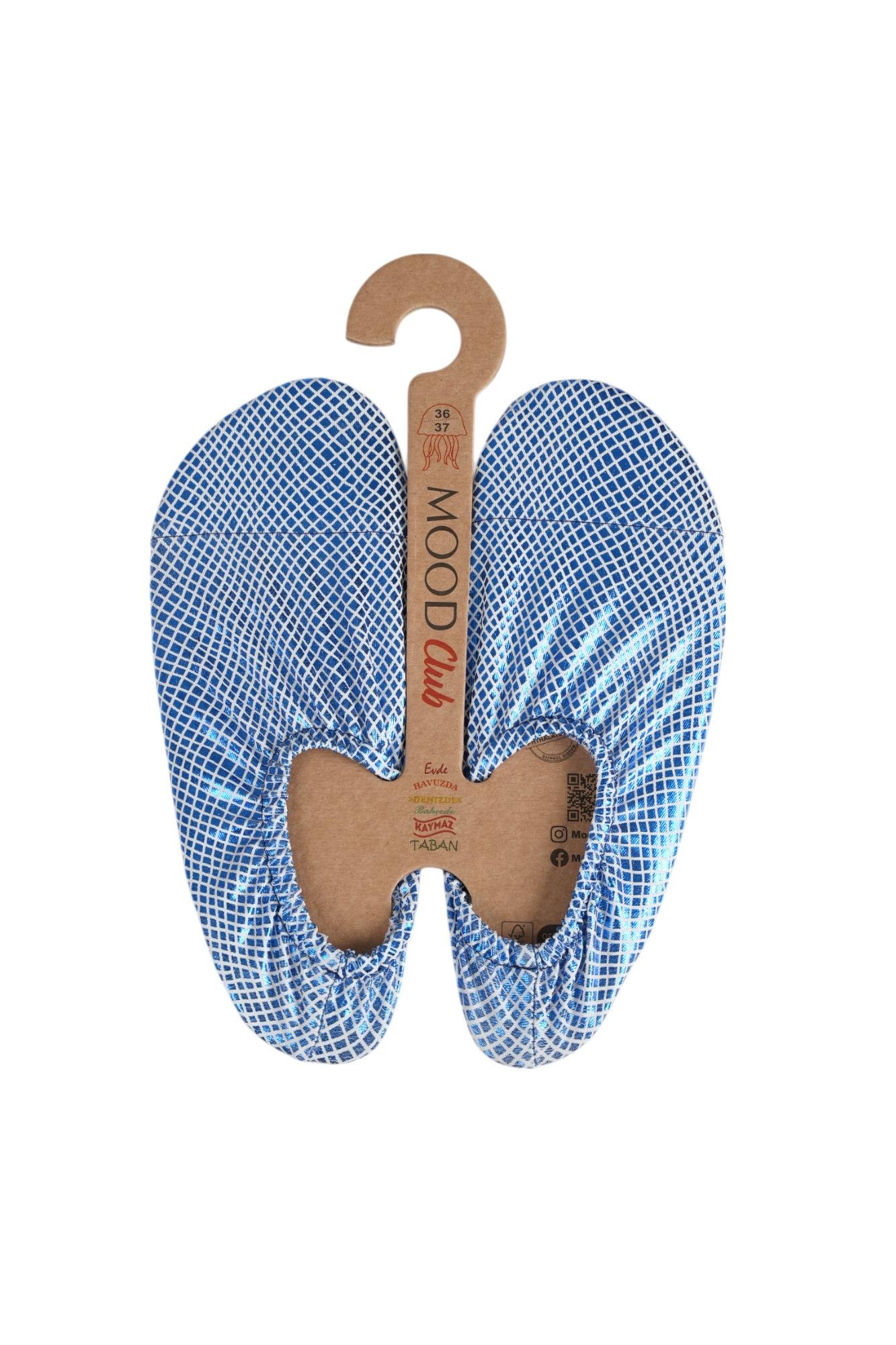 Mood Club-Blue Mermaid Deniz Ayakkabısı ve Çok Amaçlı Kaydırmaz Havuz Patiği