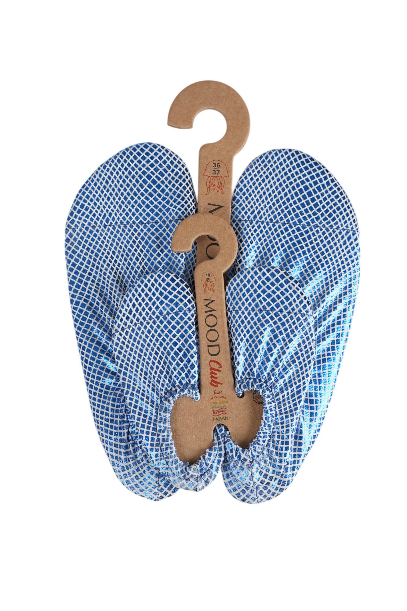 Mood Club-Blue Mermaid Deniz Ayakkabısı ve Çok Amaçlı Kaydırmaz Havuz Patiği