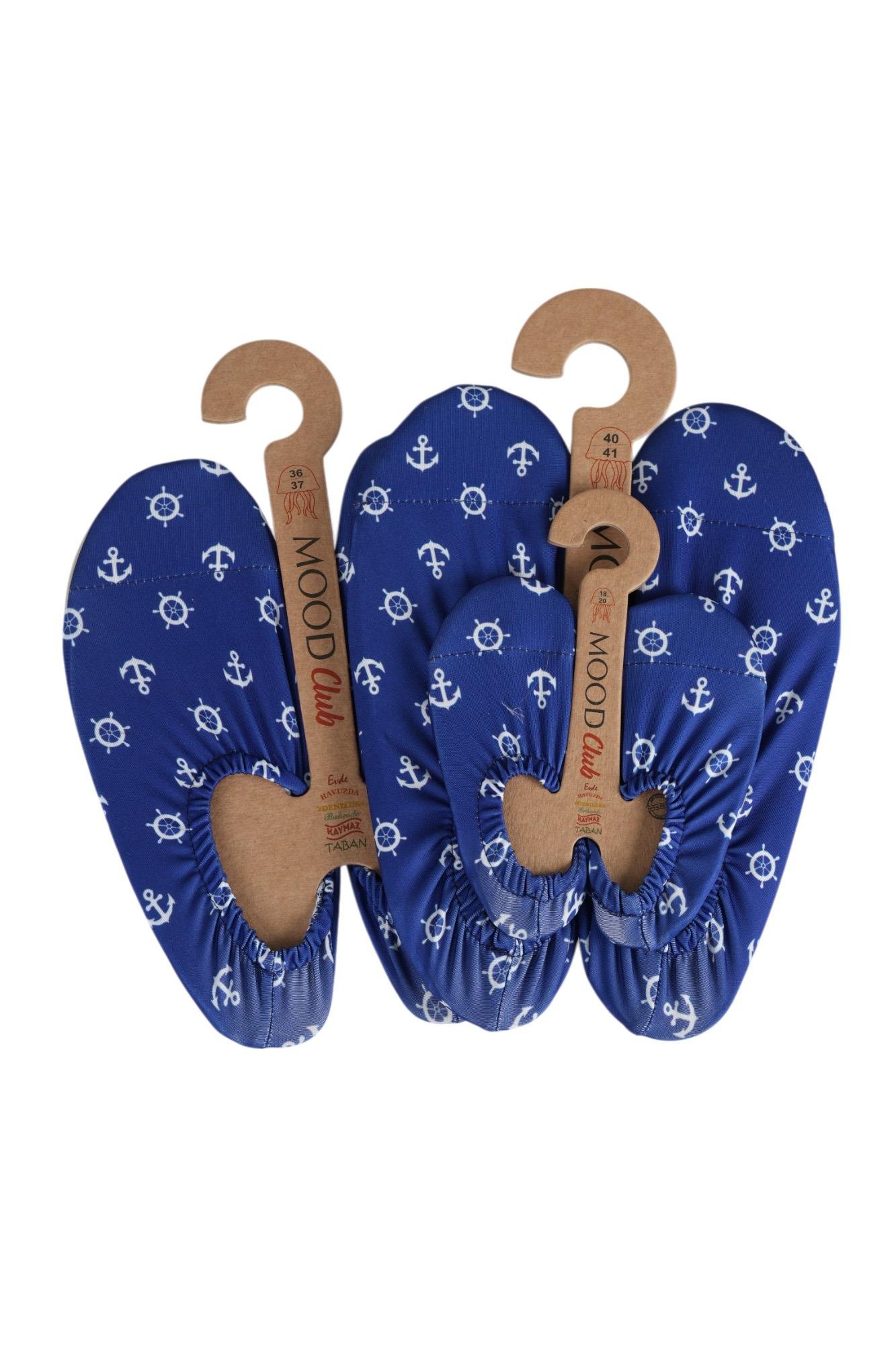 Mood Club-Blue Rudder Deniz Ayakkabısı ve Çok Amaçlı Kaydırmaz Havuz Patiği