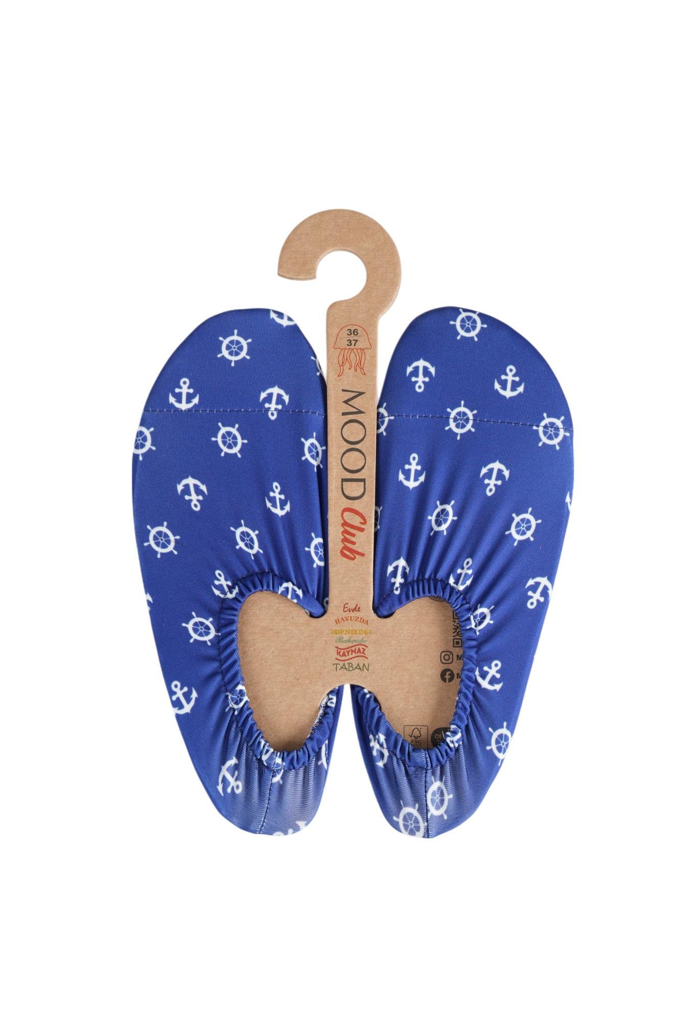 Mood Club-Blue Rudder Deniz Ayakkabısı ve Çok Amaçlı Kaydırmaz Havuz Patiği
