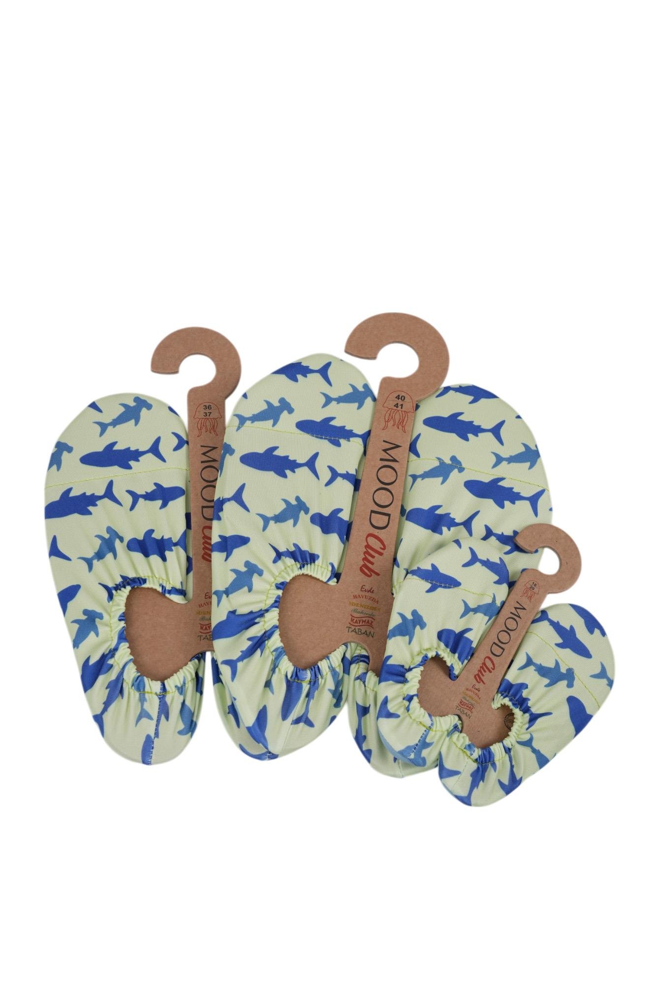 Mood Club-Blue Whale Deniz Ayakkabısı ve Çok Amaçlı Kaydırmaz Havuz Patiği