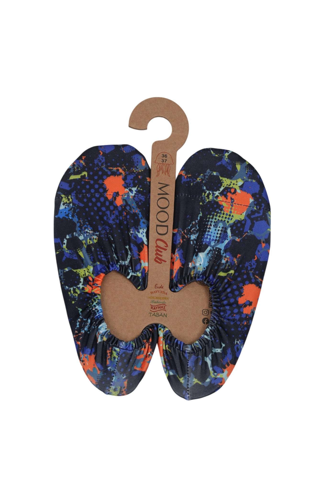 Mood Club-Geometric Drop Deniz Ayakkabısı ve Çok Amaçlı Kaydırmaz Havuz Patiği