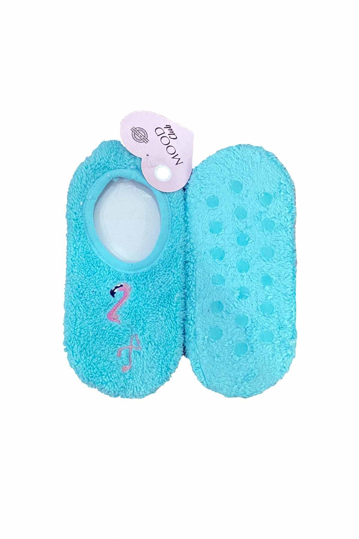 Kadın Babet 35- 39 Ekru Mavi Flamingo