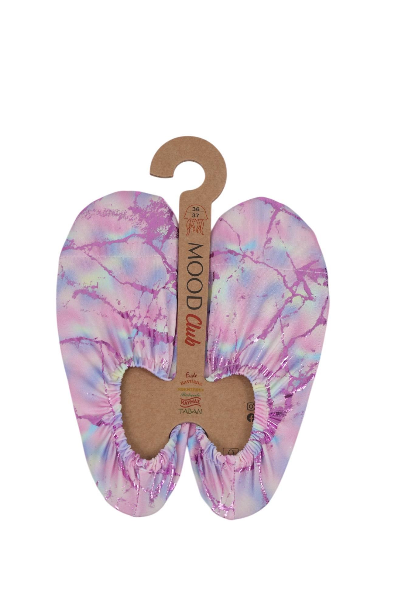 Mood Club-Pinkes Deniz Ayakkabısı ve Çok Amaçlı Kaydırmaz Havuz Patiği