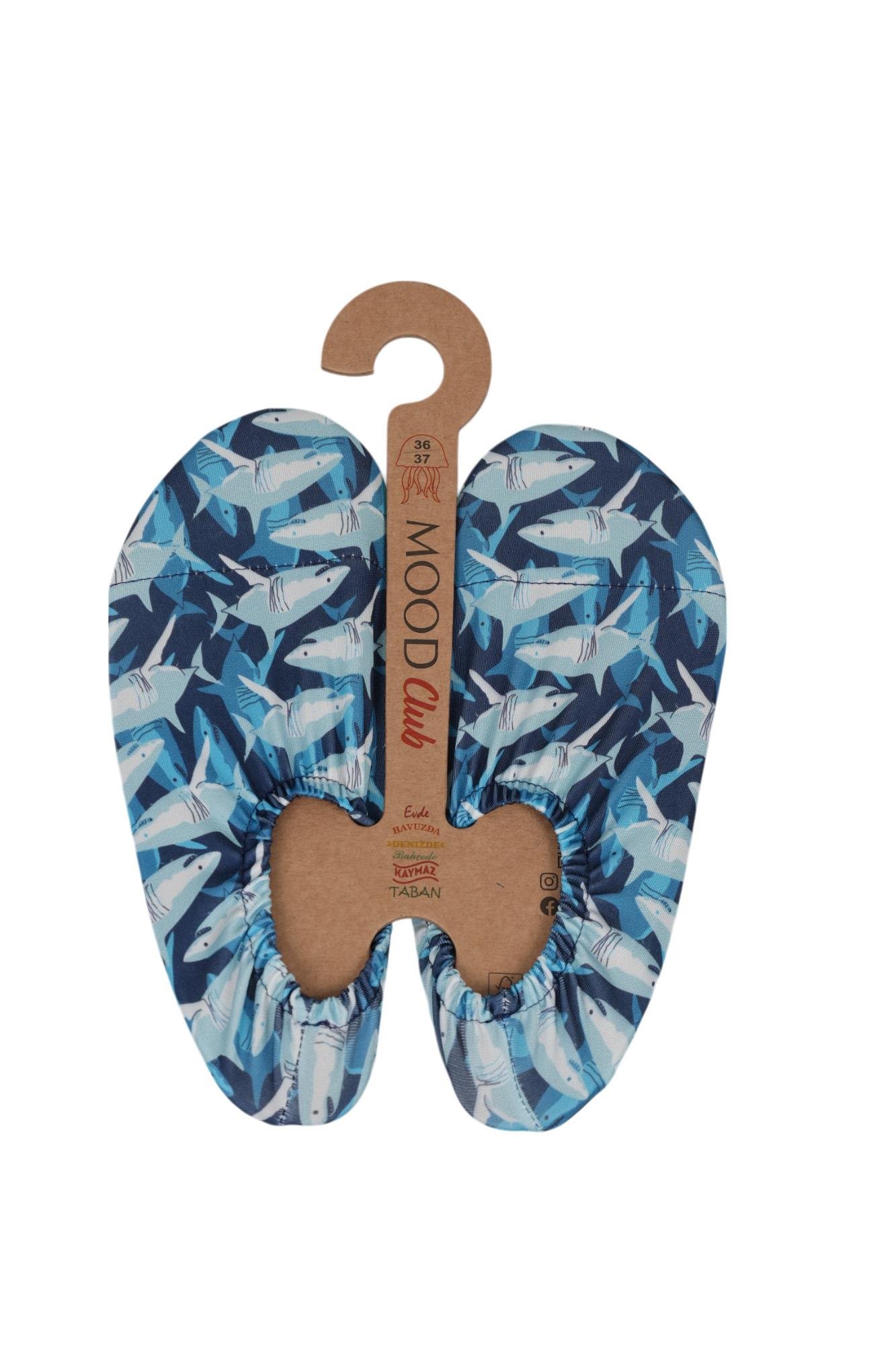 Mood Club-Shark Deniz Ayakkabısı ve Çok Amaçlı Kaydırmaz Havuz Patiği