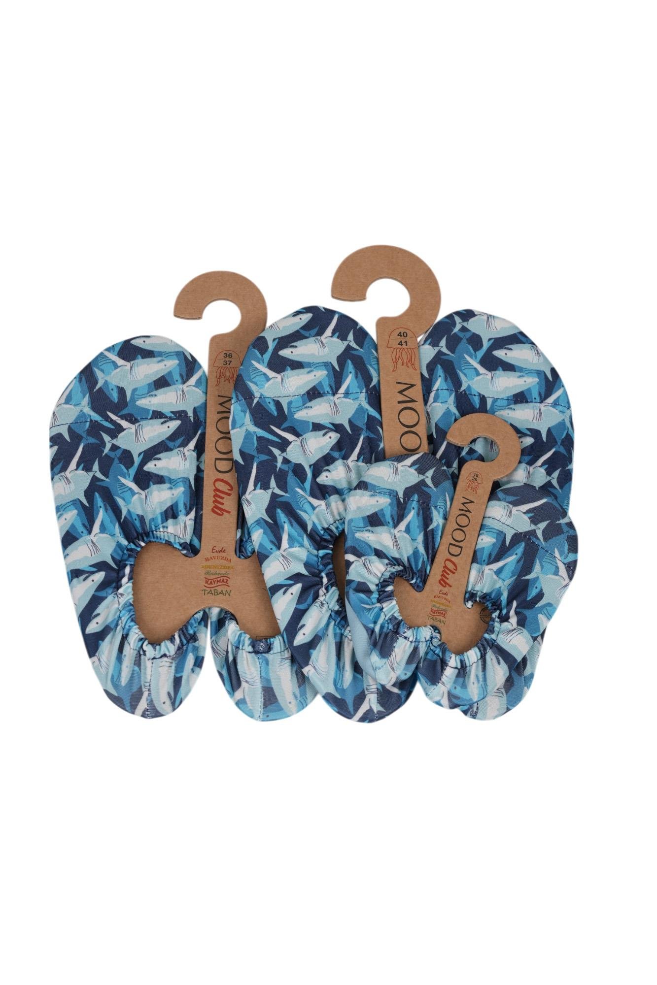 Mood Club-Shark Deniz Ayakkabısı ve Çok Amaçlı Kaydırmaz Havuz Patiği