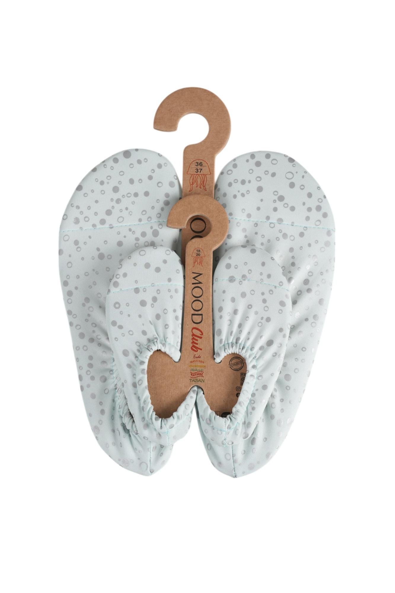 Mood Club-White Circle Deniz Ayakkabısı ve Çok Amaçlı Kaydırmaz Havuz Patiği