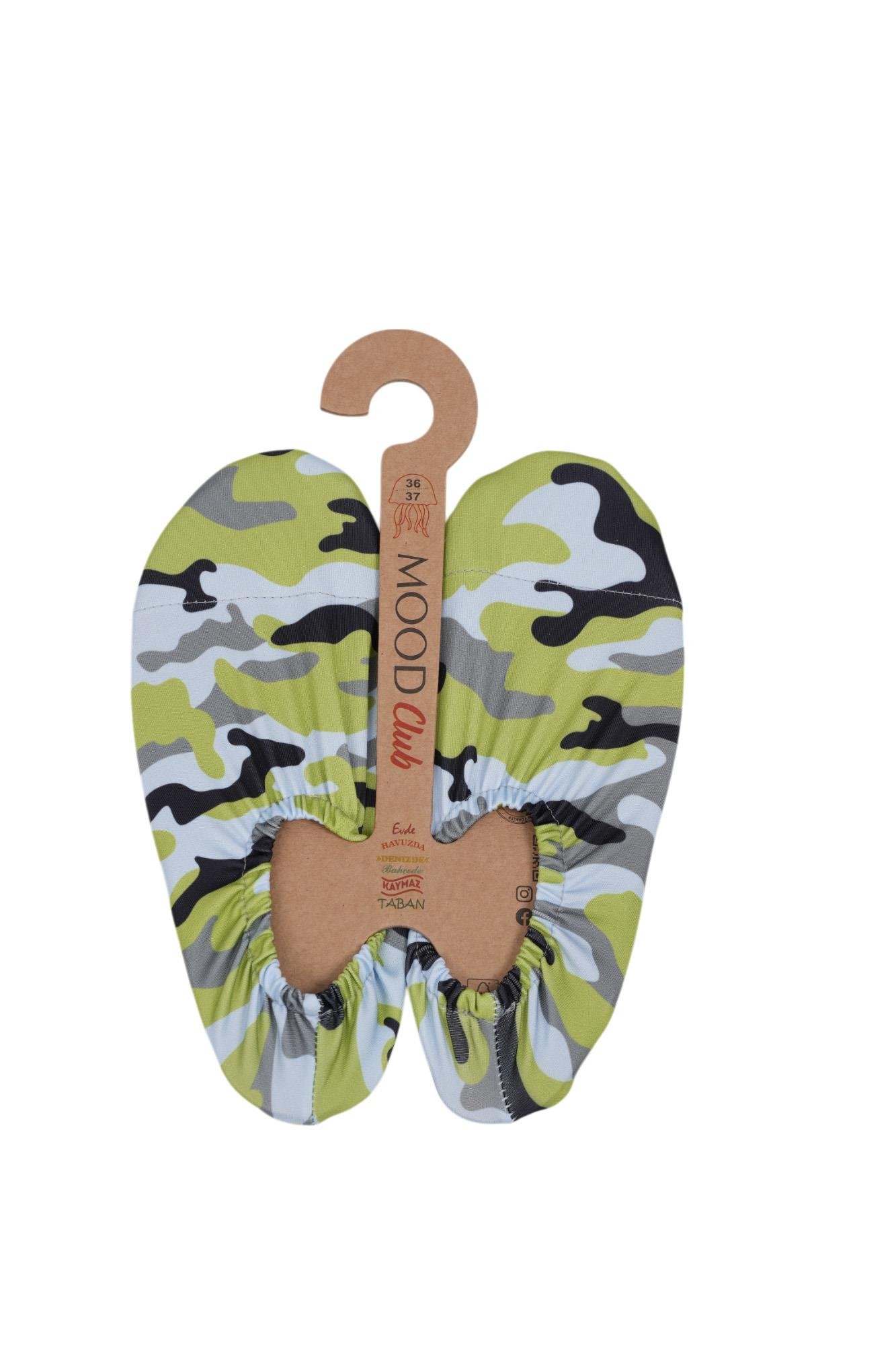 Mood Club-Yeşil Deniz Ayakkabısı ve Çok Amaçlı Kaydırmaz Havuz Patiği