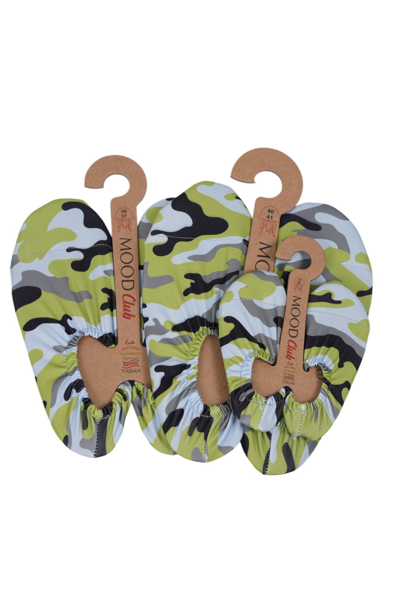 Mood Club-Yeşil Deniz Ayakkabısı ve Çok Amaçlı Kaydırmaz Havuz Patiği