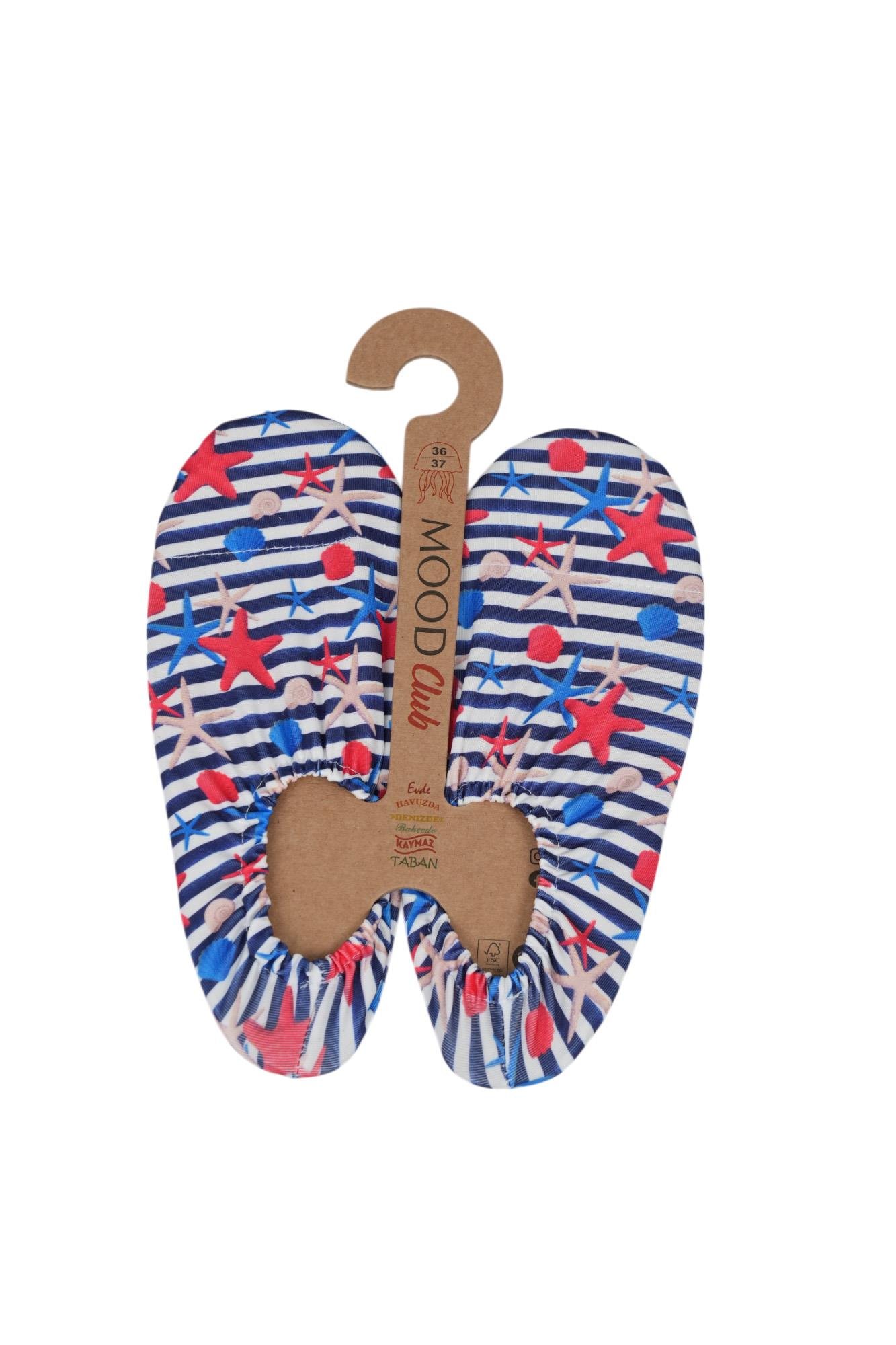 Mood Club-Yıldız Deniz Ayakkabısı ve Çok Amaçlı Kaydırmaz Havuz Patiği