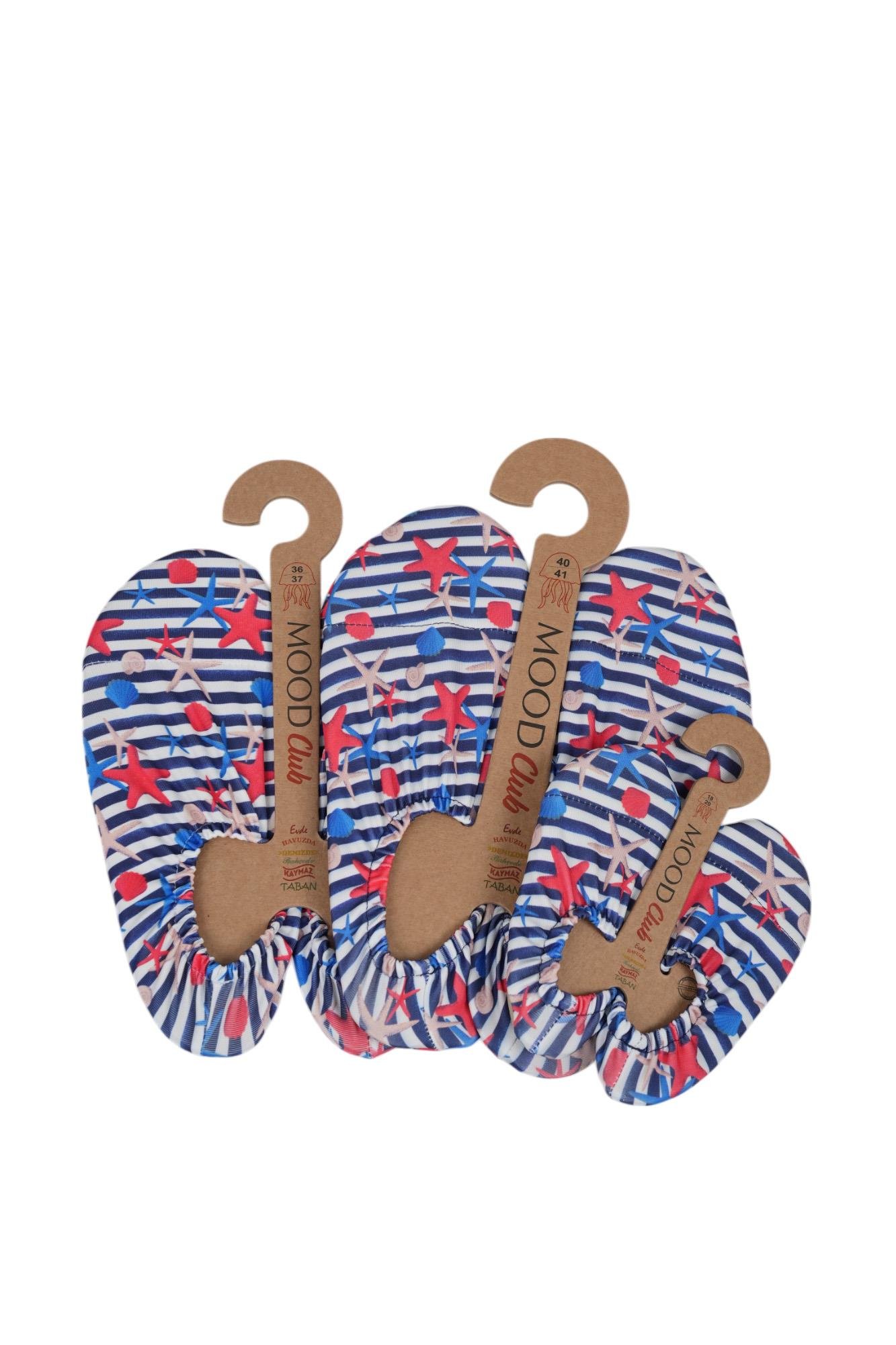 Mood Club-Yıldız Deniz Ayakkabısı ve Çok Amaçlı Kaydırmaz Havuz Patiği