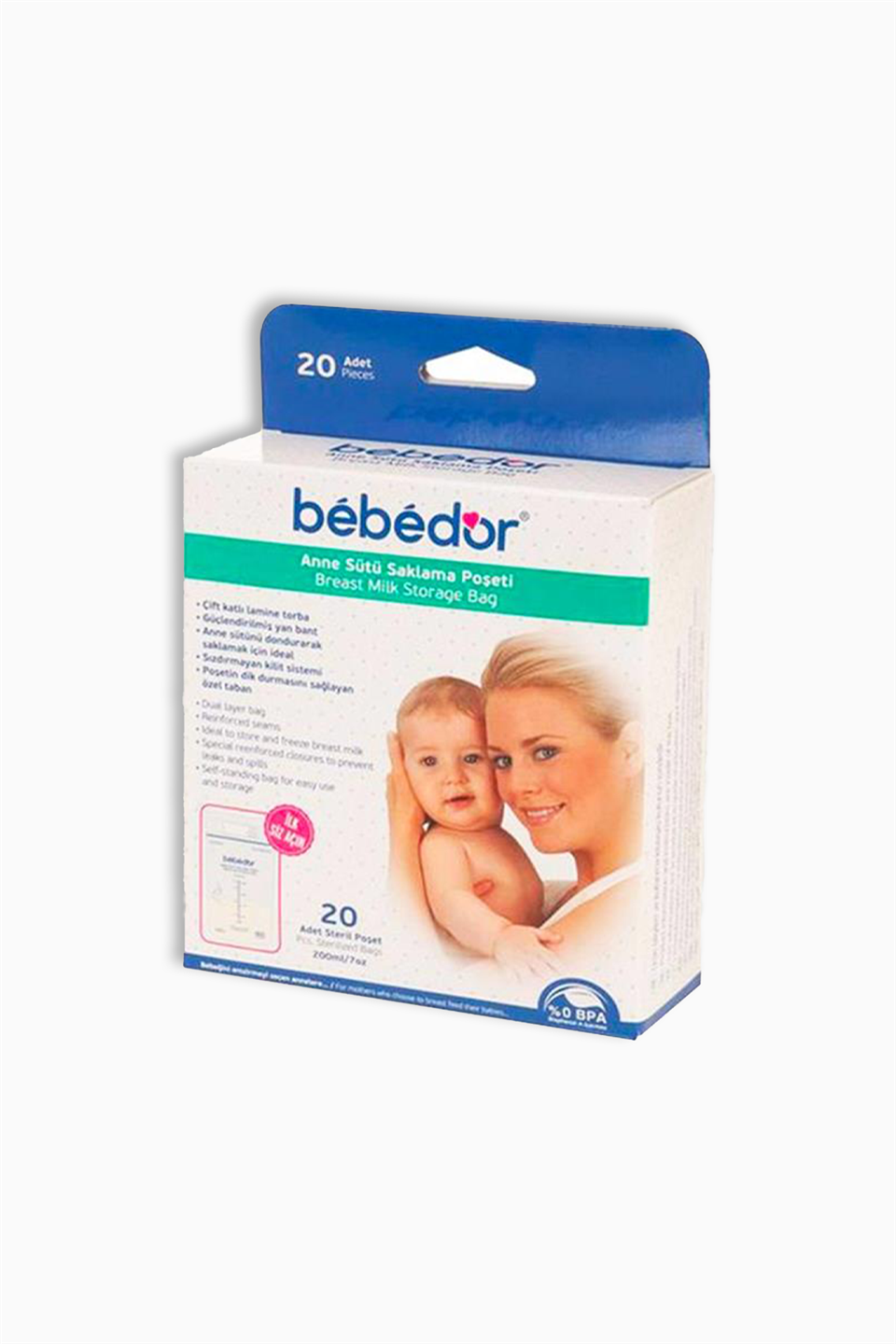 Bebedor Süt Saklama Poşeti 20'li | Bebedor | Bebedor Süt Saklama Poşeti 20'li