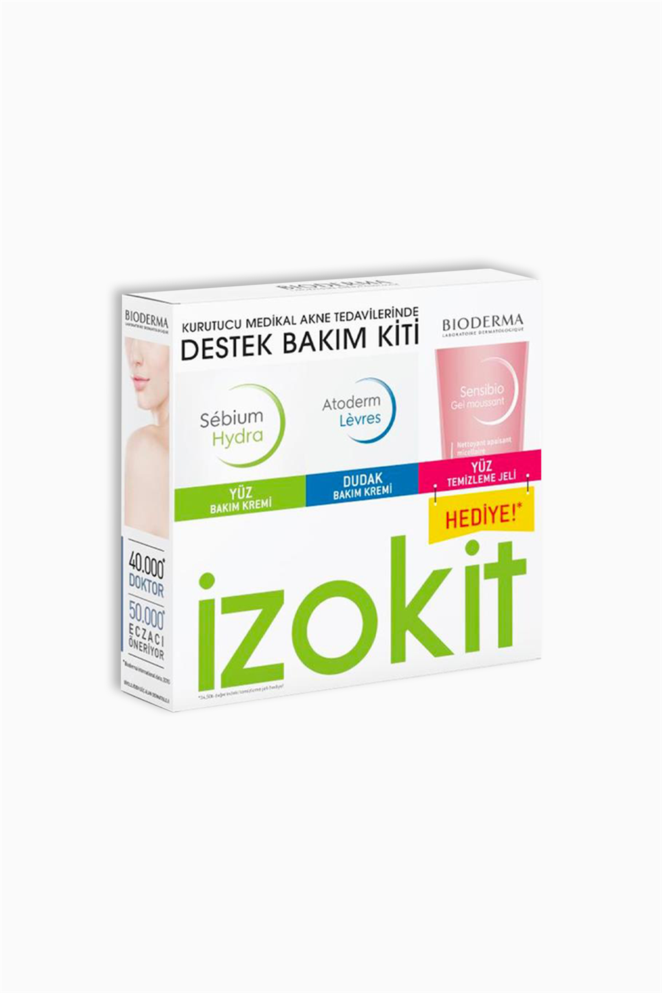 Bioderma Sebium İzokit Hydra + Lip Balm + Foaming Gel | Bioderma | Bioderma Sebium İzokit Hydra + Lip Balm + Foaming Gel