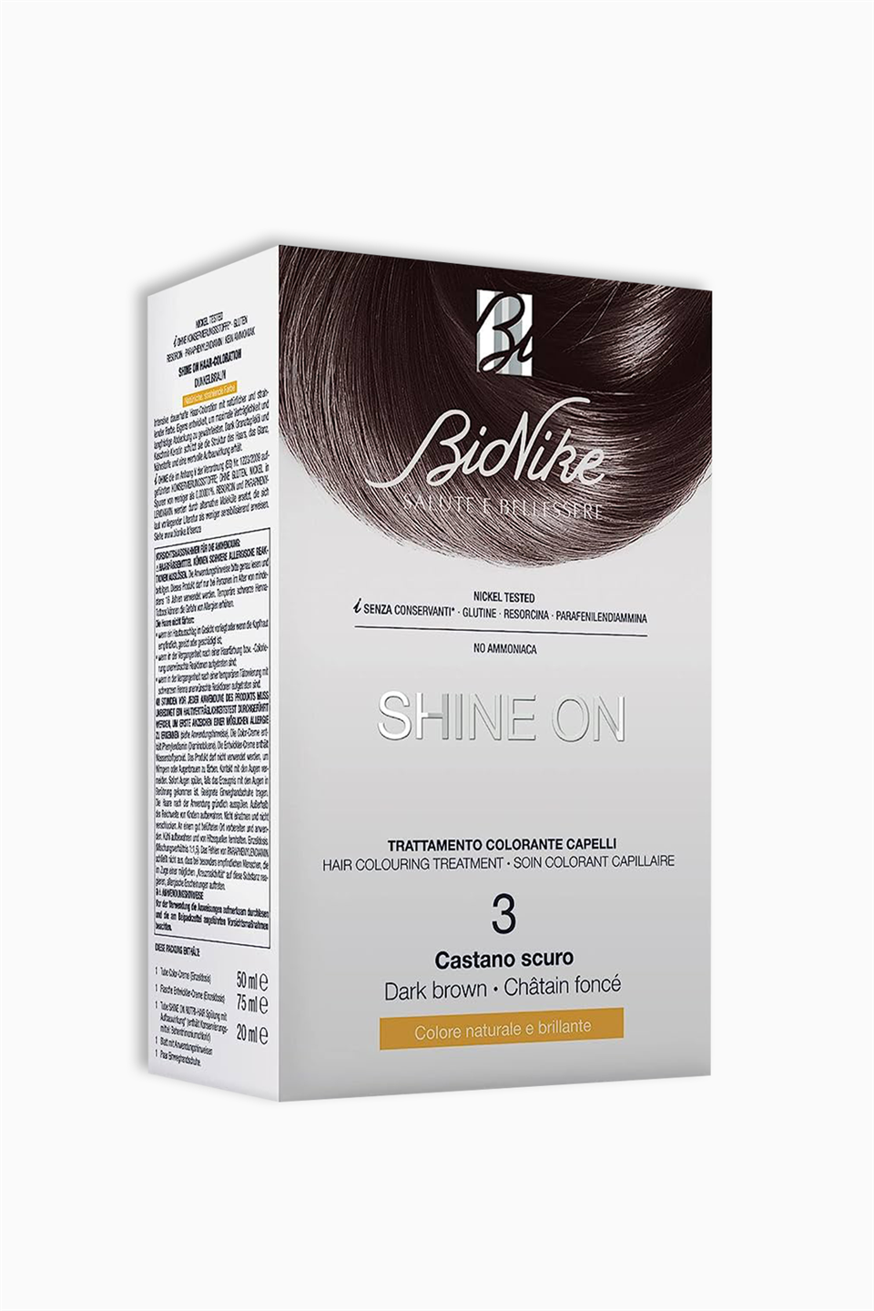 Bionik Shine On Haır Colurıng Treatment No:3 Dark Brown | Bionike | Bionik Shine On Haır Colurıng Treatment No:3 Dark Brown
