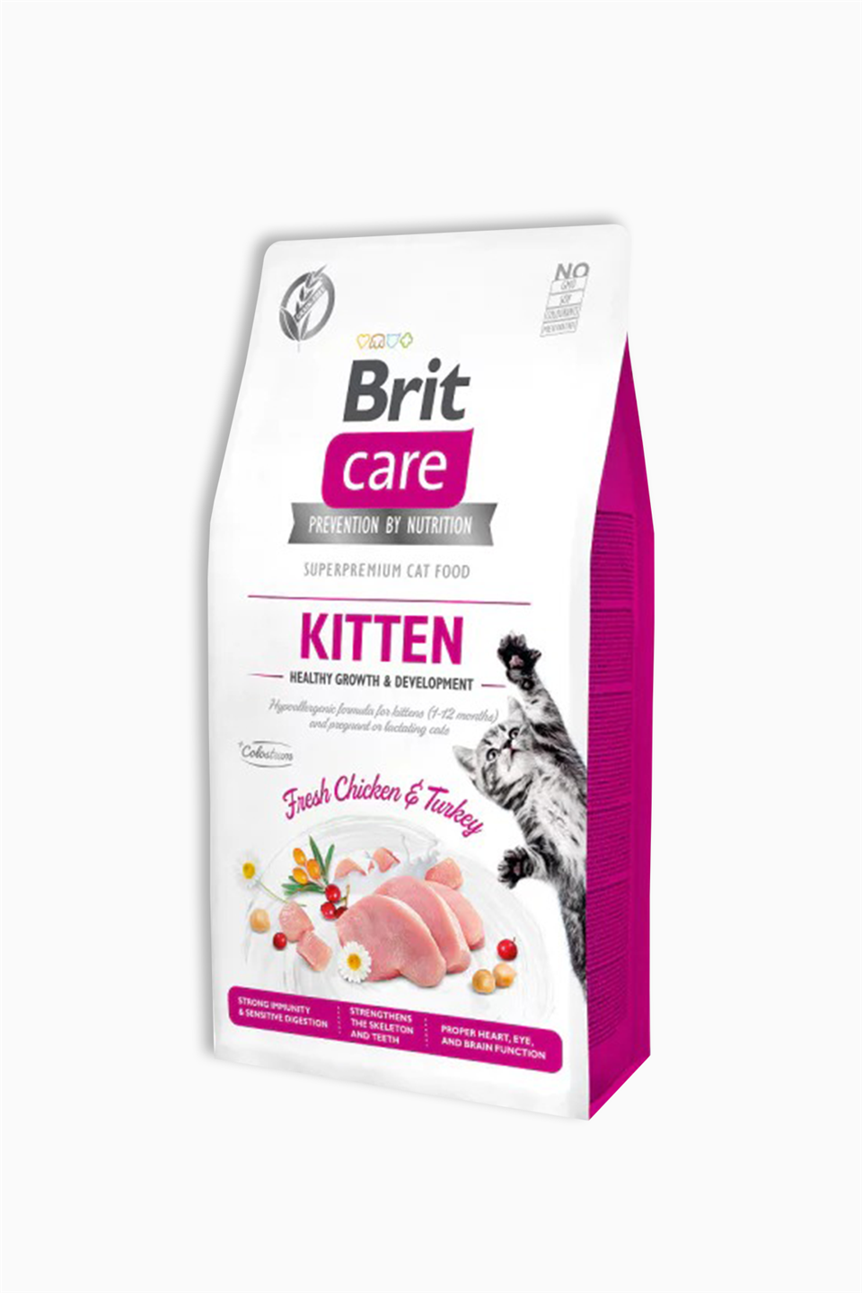 Brit Care Hypo-Allergenic Sağlıklı Büyüme İçin Tavuklu Ve Hindili Tahılsız Yavru Kedi Maması 7Kg | Brit | Brit Care Hypo-Allergenic Sağlıklı Büyüme İçin Tavuklu Ve Hindili Tahılsız Yavru Kedi Maması 7Kg