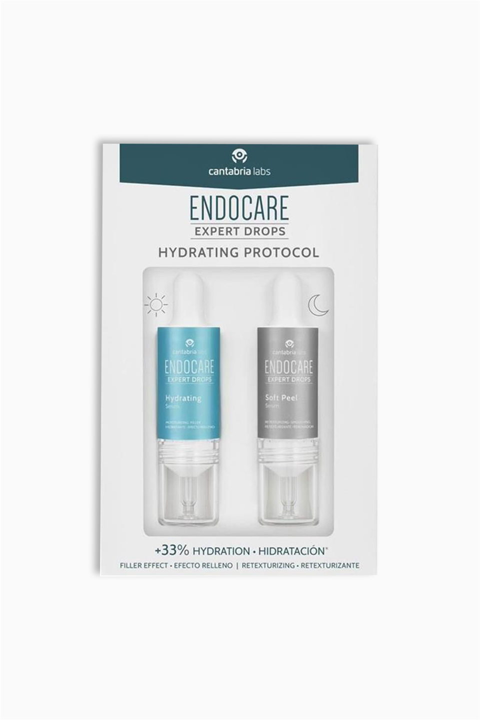 Endocare Expert Drops Hydrating Protocol - Nemlendirici 10 ml + Peeling 10 ml | Heliocare | Endocare Expert Drops Hydrating Protocol - Nemlendirici 10 ml + Peeling 10 ml