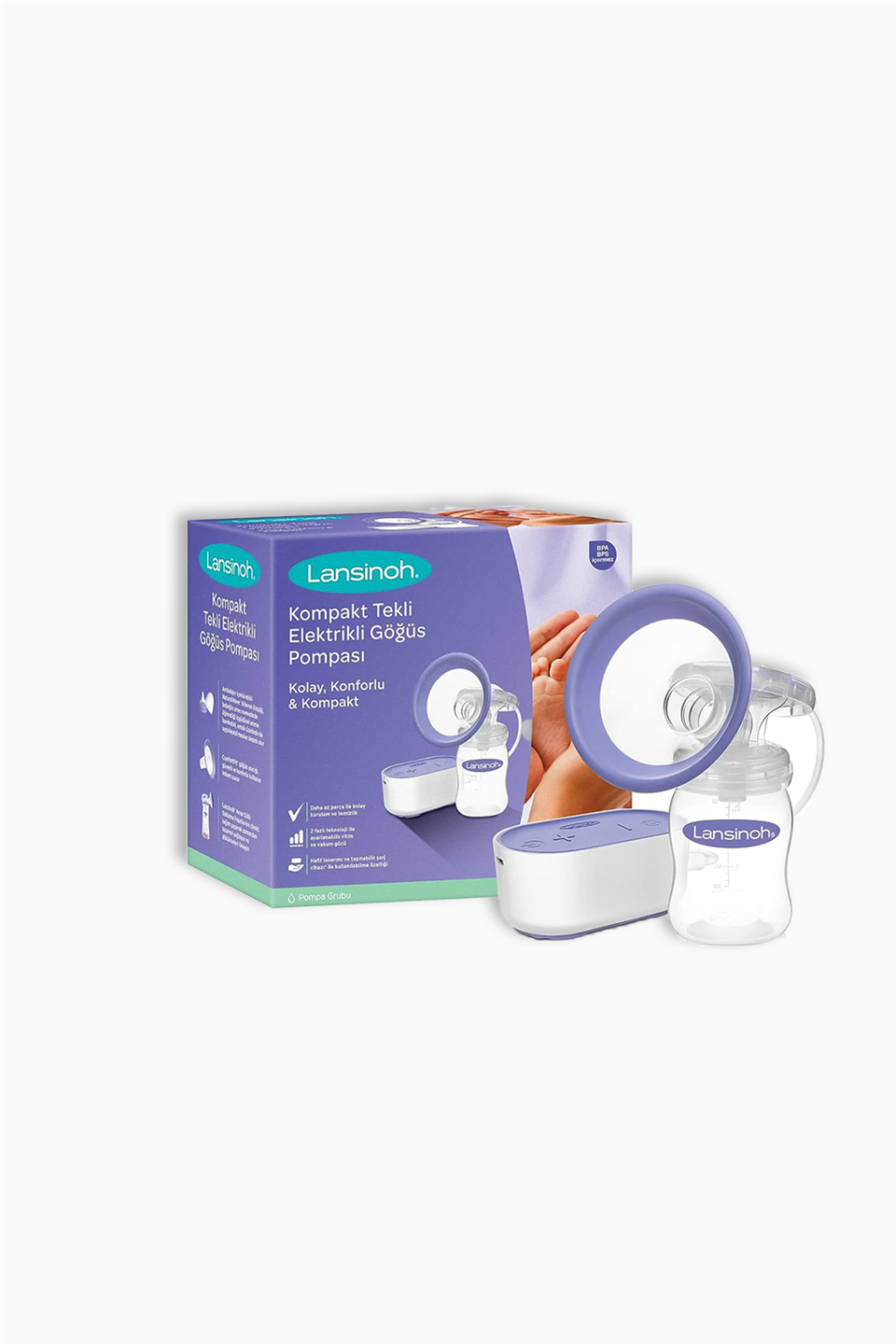 Lansinoh Kompakt Tekli Elektrikli Göğüs Pompası | Lansinoh | Lansinoh Kompakt Tekli Elektrikli Göğüs Pompası