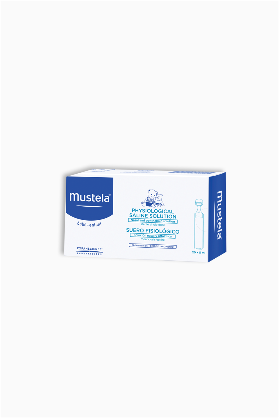 Mustela Physiological Saline Solution Serum Fizyolojik Burun Damlası 20 Flakon x 5 ml | Mustela | Mustela Physiological Saline Solution Serum Fizyolojik Burun Damlası 20 Flakon x 5 ml