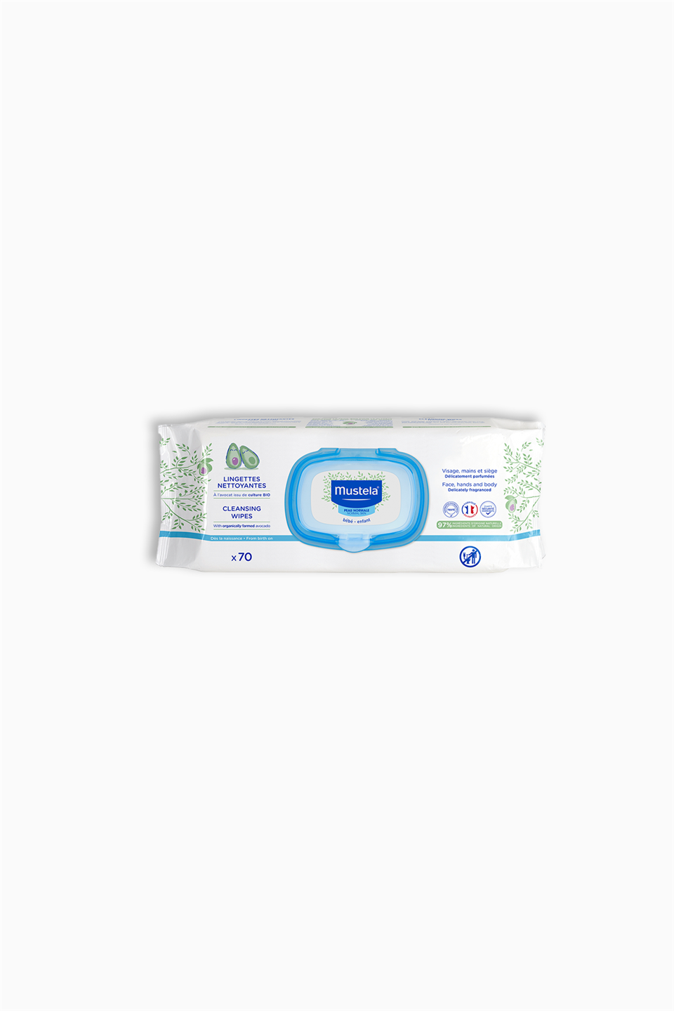 Mustela Soothing Cleansing Wipes 70'li - Normal Ciltler İçin Islak Mendil | Mustela | Mustela Soothing Cleansing Wipes 70'li - Normal Ciltler İçin Islak Mendil