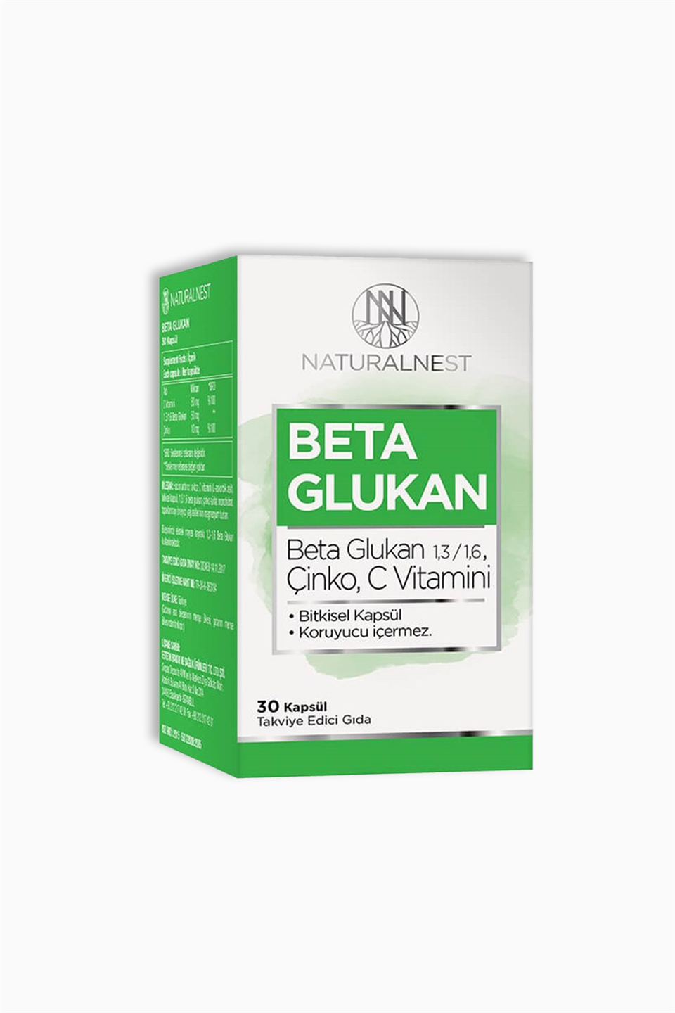 Natural Nest Beta Glukan 30 Kapsül | Natural Nest | Natural Nest Beta Glukan 30 Kapsül