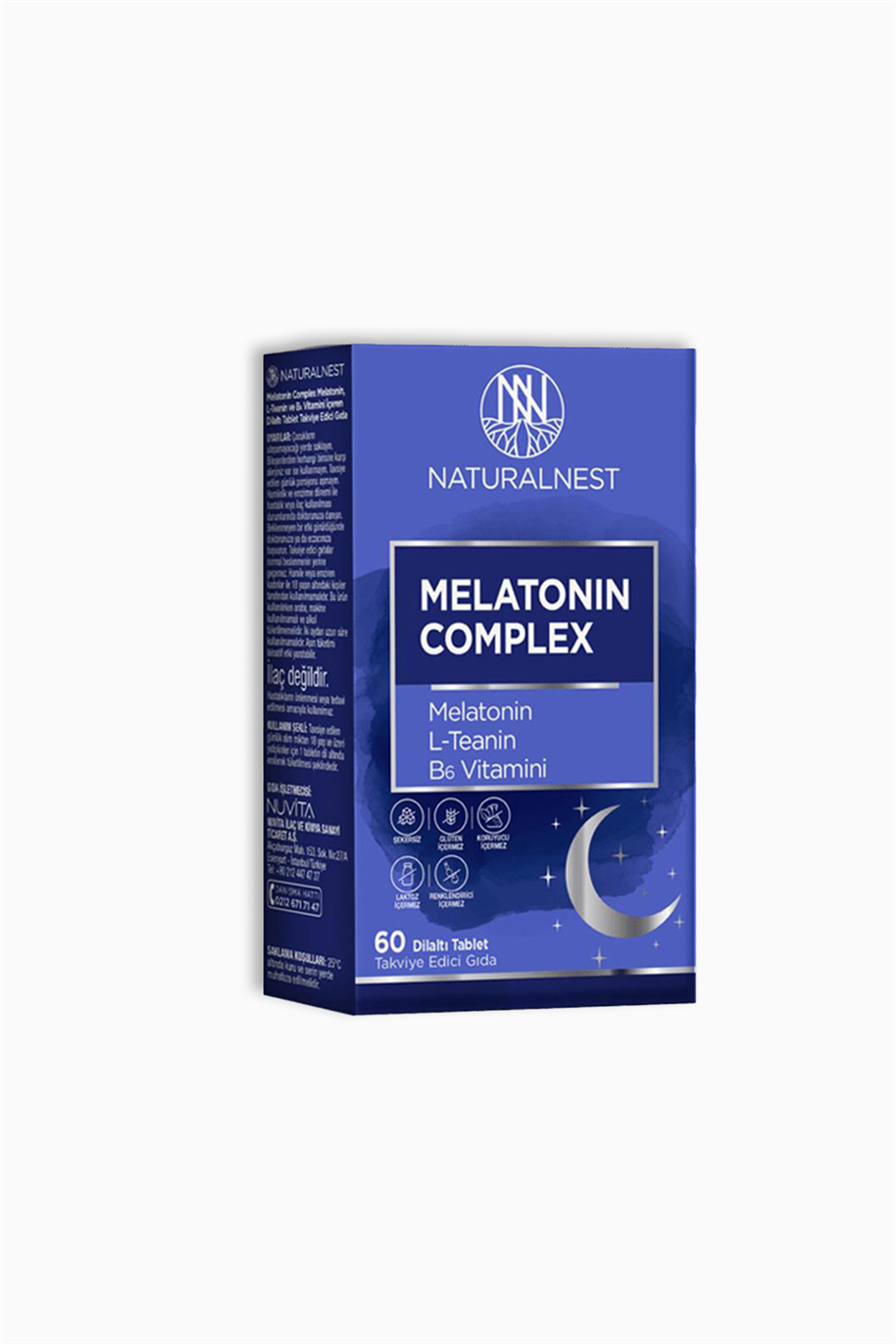 Naturalnest Melatonin Complex 60 Dilaltı Tablet | Natural Nest | Naturalnest Melatonin Complex 60 Dilaltı Tablet