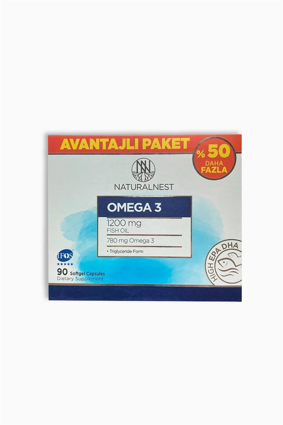 Naturalnest Omega 3 Avantajlı Paket 90 Kapsül | Natural Nest | Naturalnest Omega 3 Avantajlı Paket 90 Kapsül