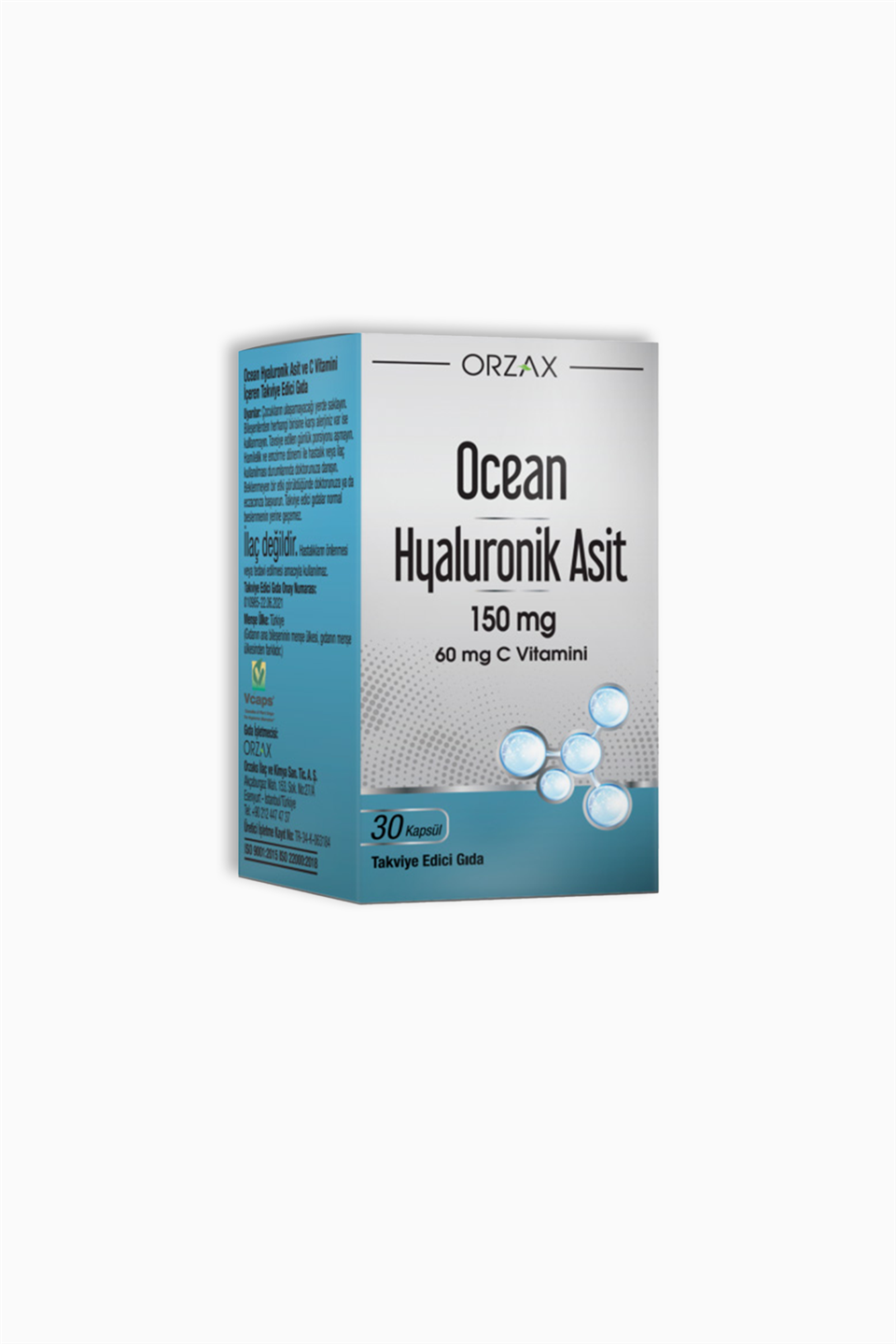 Ocean Hyaluronik Asit 150 mg 30 Kapsül | Orzax | Ocean Hyaluronik Asit 150 mg 30 Kapsül