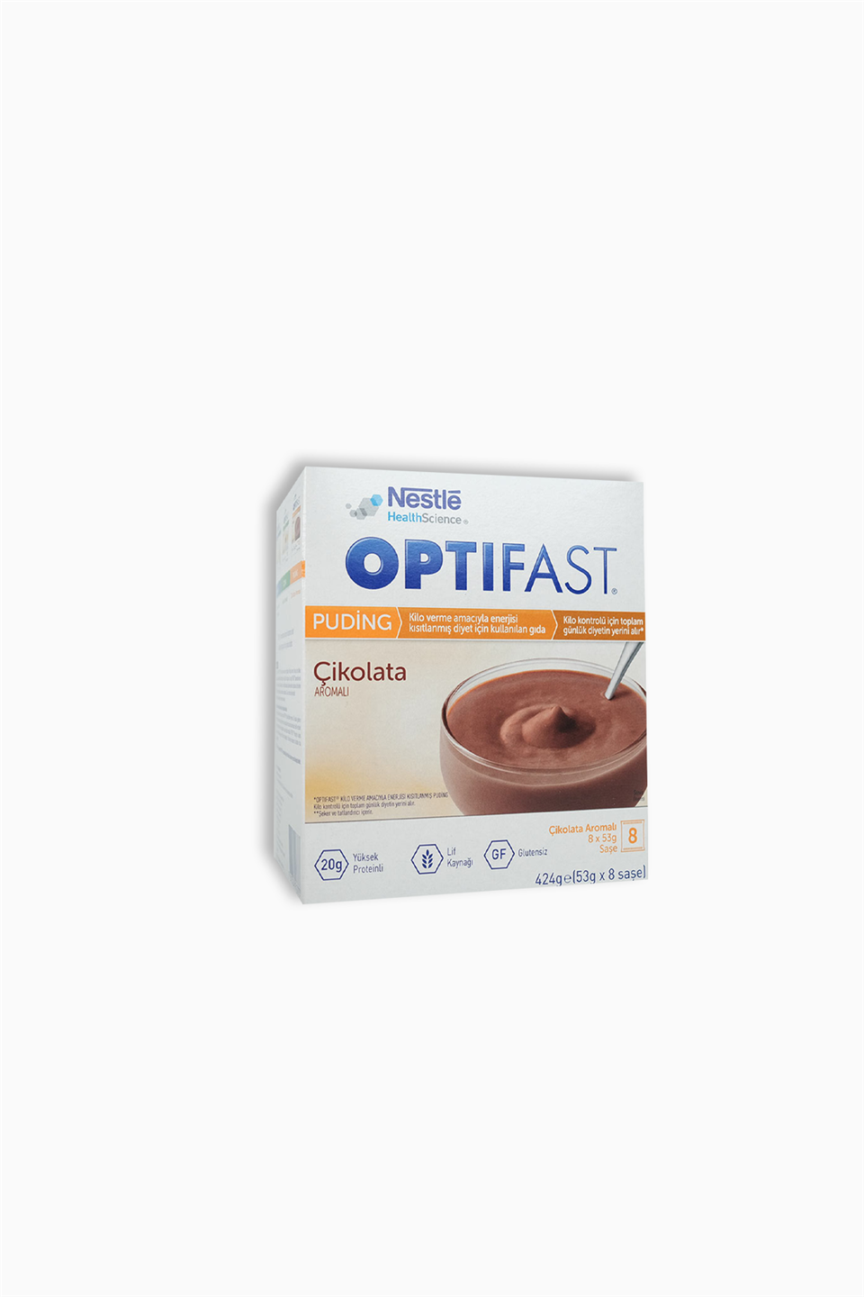 Optifast Çikolata Aromalı Puding 53 gr x 8 Saşe | Nestle | Optifast Çikolata Aromalı Puding 53 gr x 8 Saşe