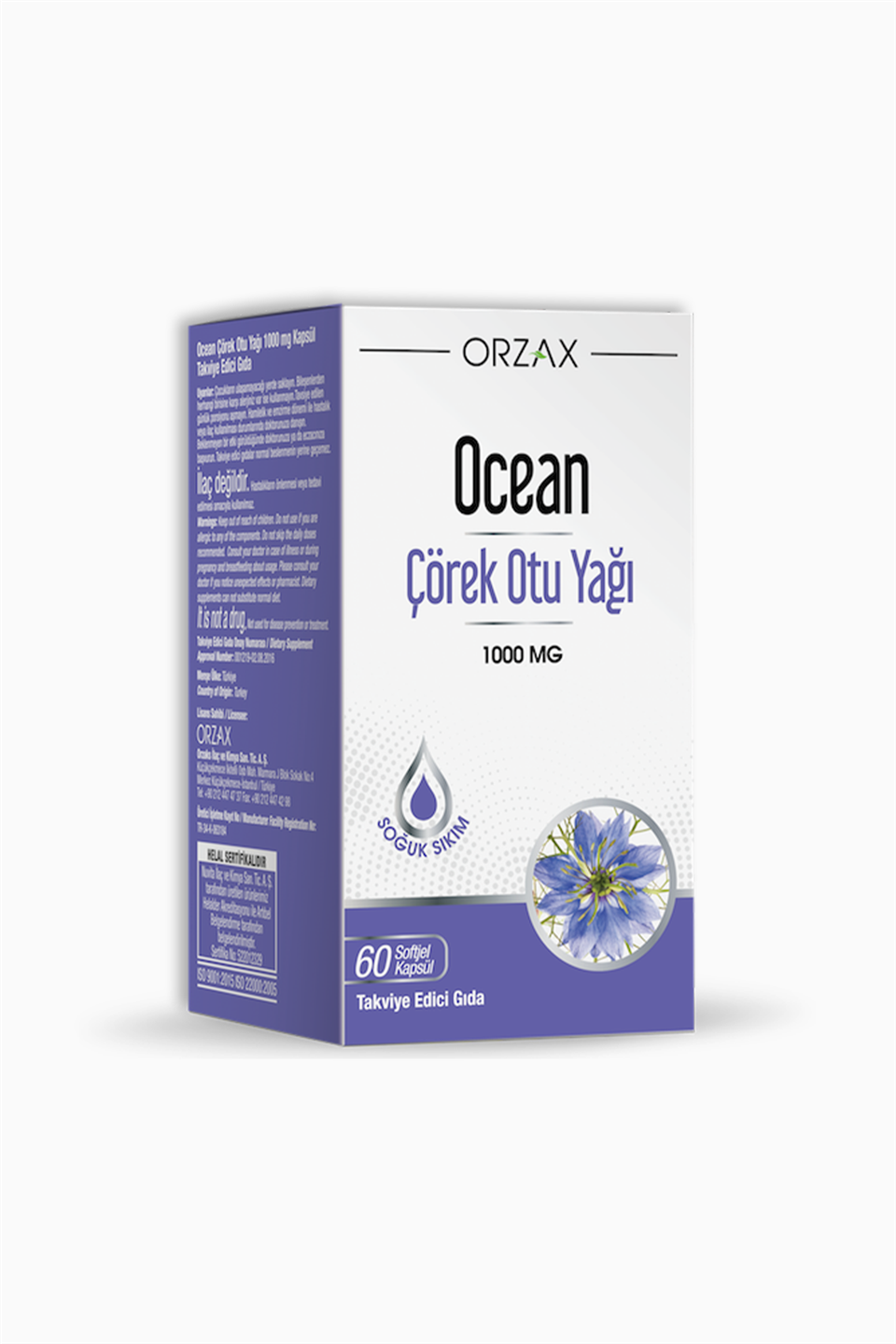 Orzax Ocean Çörek Otu Yağı 1000 mg 60 Kapsül | Orzax | Orzax Ocean Çörek Otu Yağı 60 Kapsül