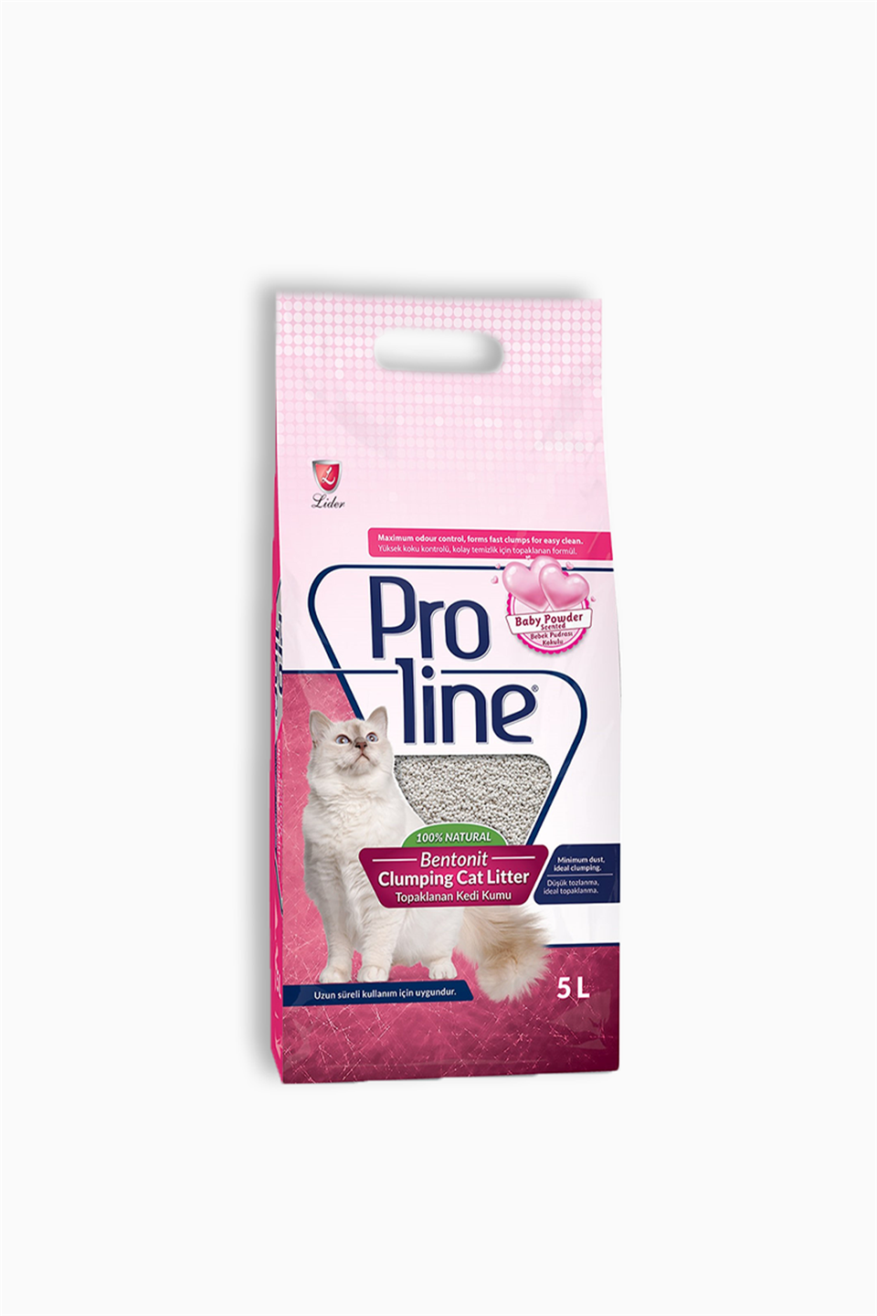 Proline Bentonit Bebek Pudra Kokulu Kedi Kumu 5 Litre | Proline | Proline Bentonit Bebek Pudra Kokulu Kedi Kumu 5 Litre