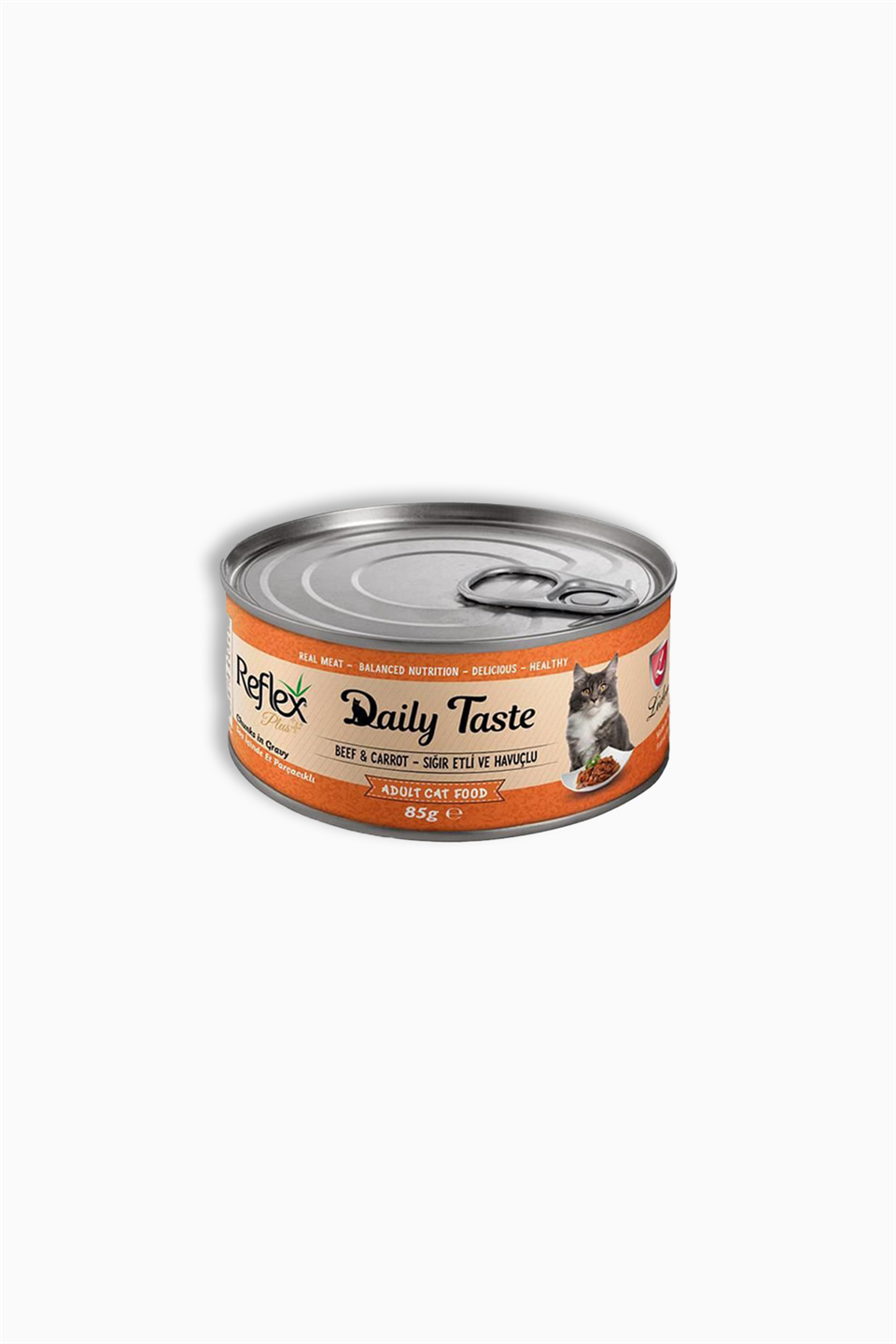 Reflex Plus Daily Taste Kıyılmış Sığır Etli Ve Havuçlu Kedi Konservesi 85Gr | Reflex | Reflex Plus Daily Taste Kıyılmış Sığır Etli Ve Havuçlu Kedi Konservesi 85Gr