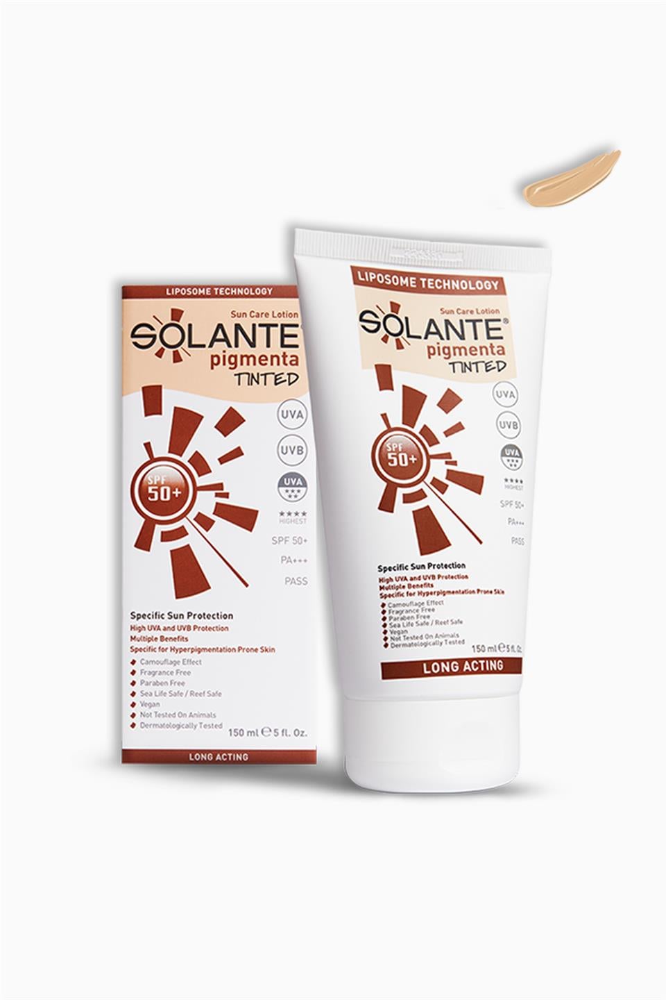Solante Pigmenta Tinted Sun Care Lotion Spf50+ 150 Ml | Solante | Solante Pigmenta Tinted Sun Care Lotion Spf50+ 150 Ml