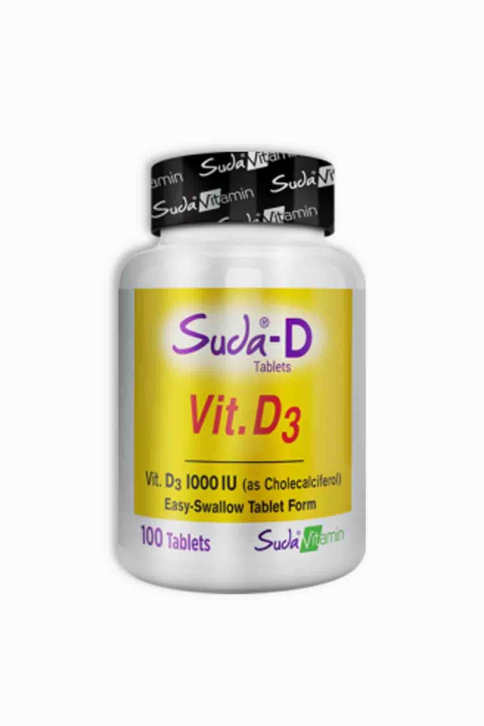 Suda Vitamin D3 1000 Iu 100 Tablet | Suda Vitamin | Suda Vitamin D3 1000 Iu 100 Tablet