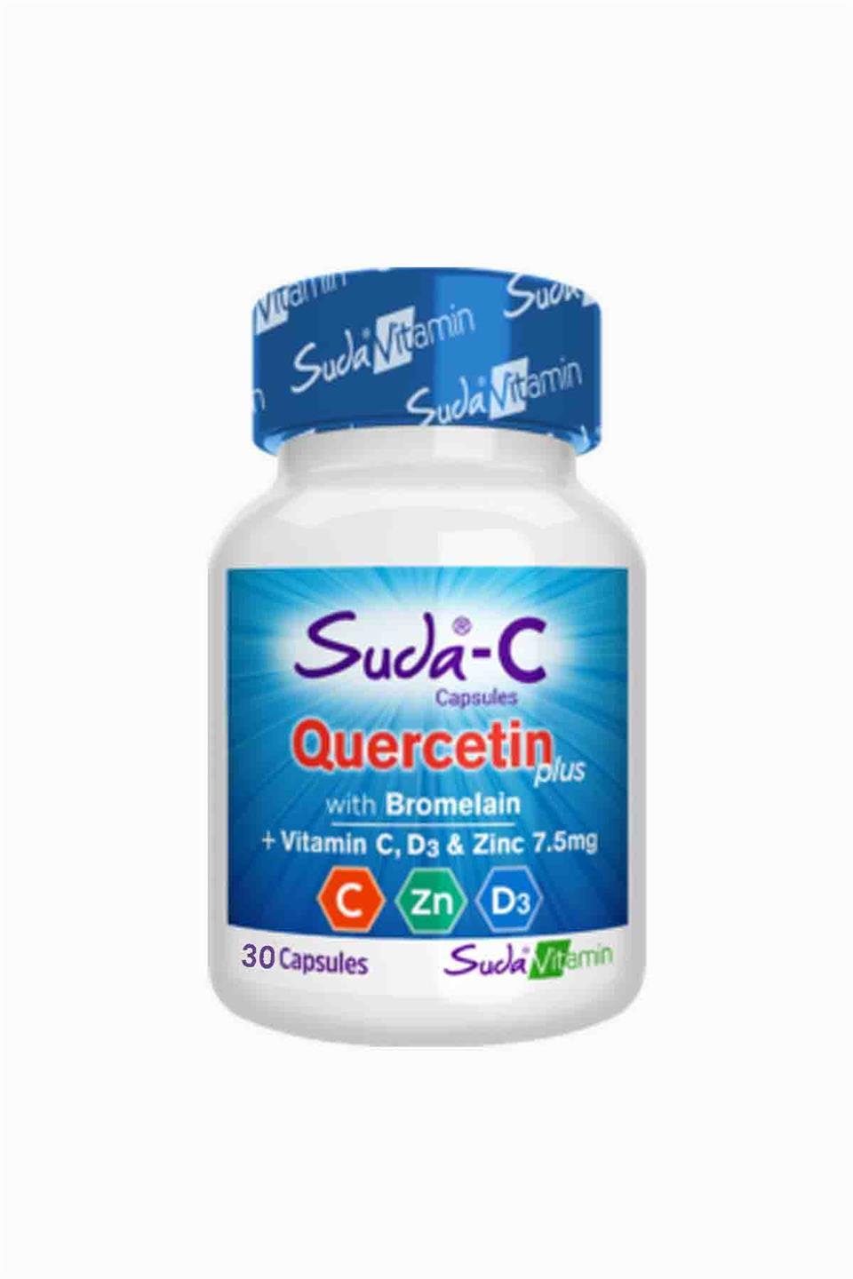 Suda Vitamin Suda-C Quercetin Plus 30 Kapsül | Suda Vitamin | Suda Vitamin Suda-C Quercetin Plus 30 Kapsül