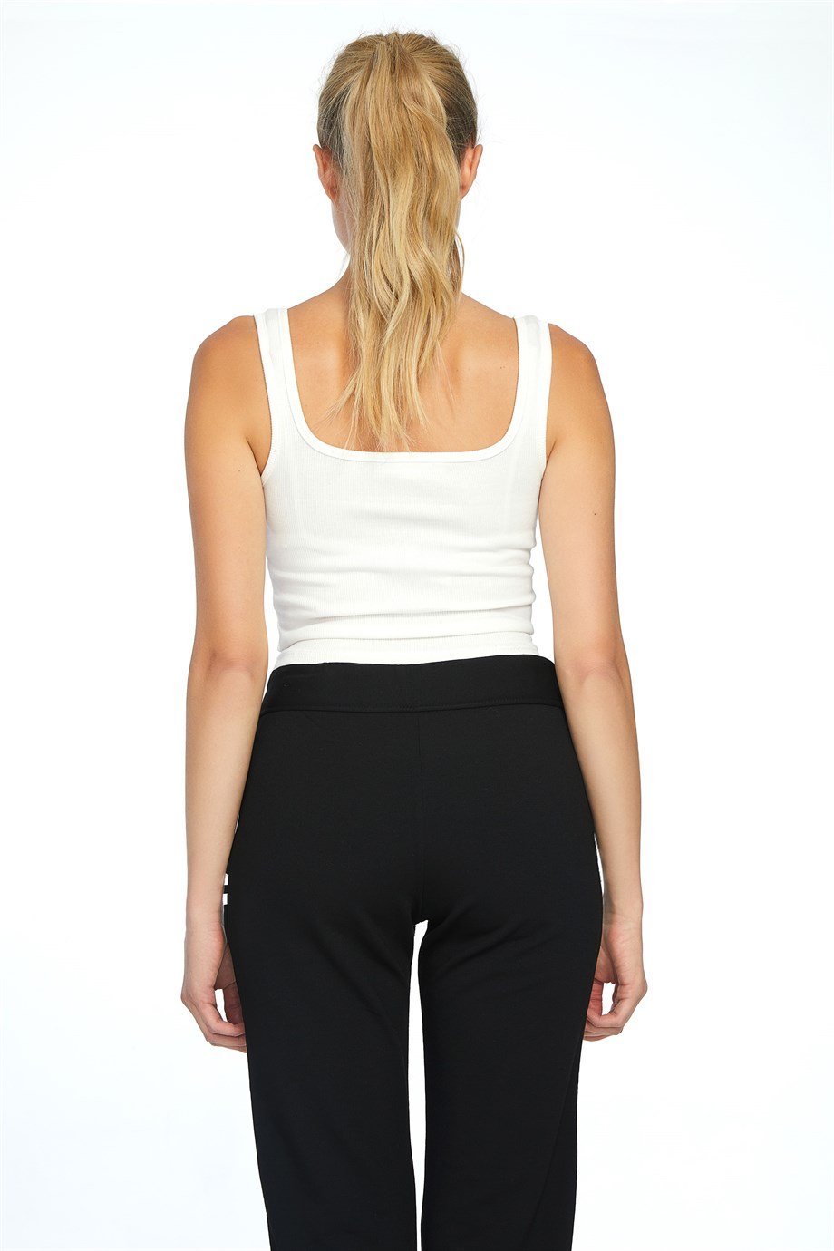 KALIN ASKILI KAŞKORSE EKRU CROP BÜSTİYER

