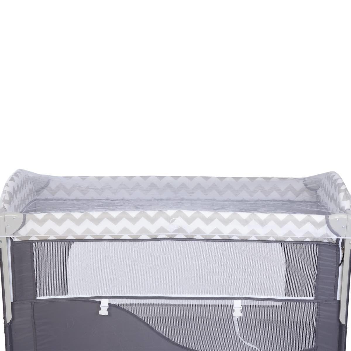 Calipso Bedside Anne Yanı Oyun Parkı 70*120 cm Gri - Ayıcık Desenli
