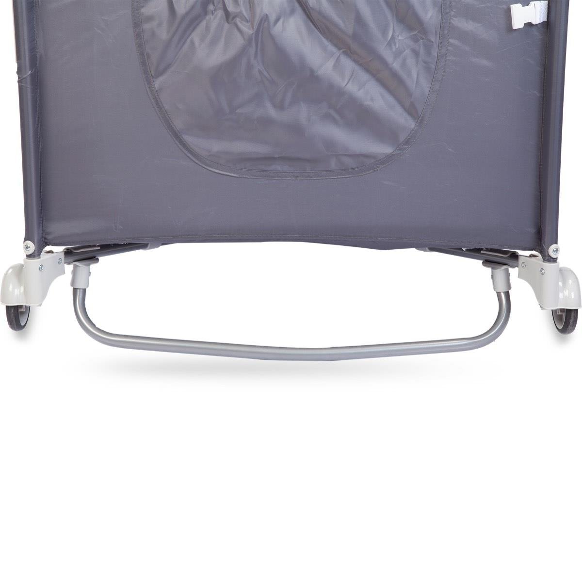Calipso Bedside Anne Yanı Oyun Parkı 70*120 cm Gri - Ayıcık Desenli
