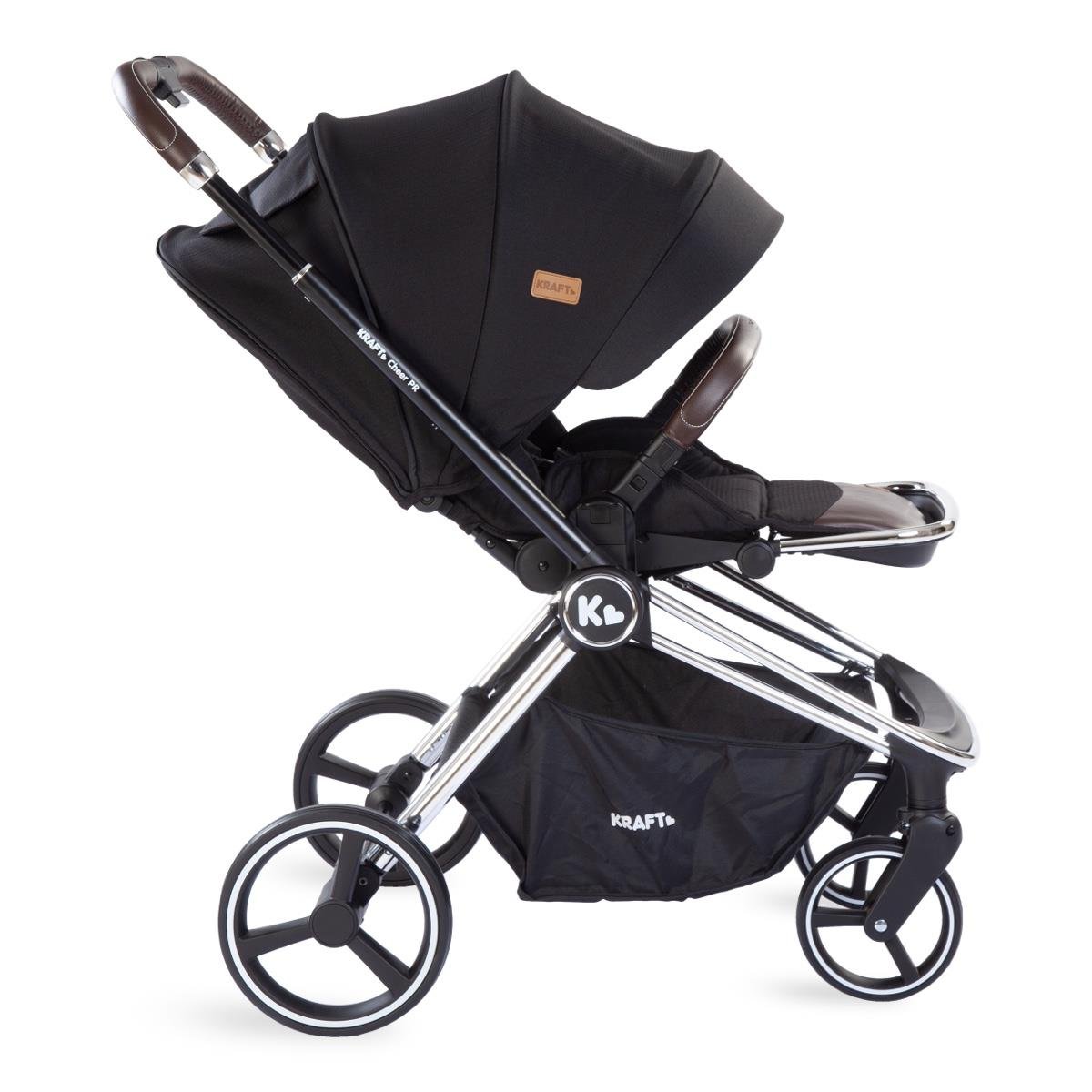 Cheer PR Travel Sistem Bebek Arabası Siyah Rose Gold