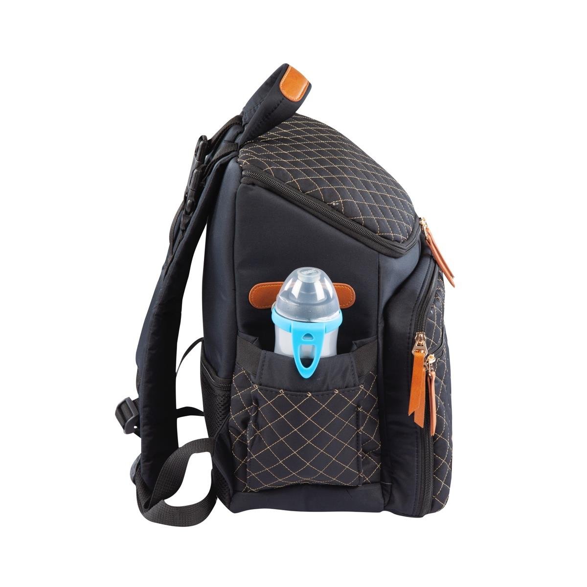 Diamond Bebek Bakım Sırt Çantası Siyah