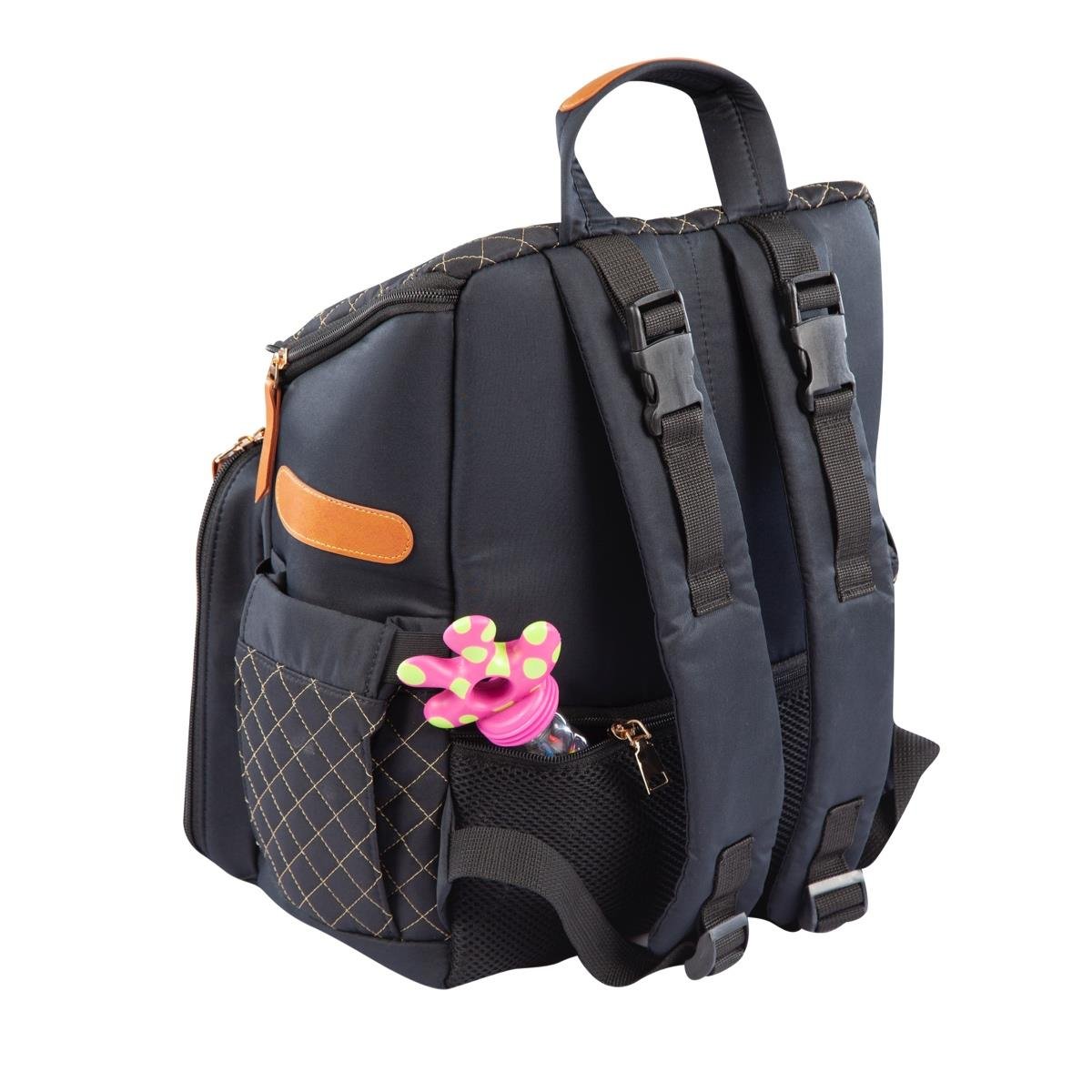 Diamond Bebek Bakım Sırt Çantası Siyah