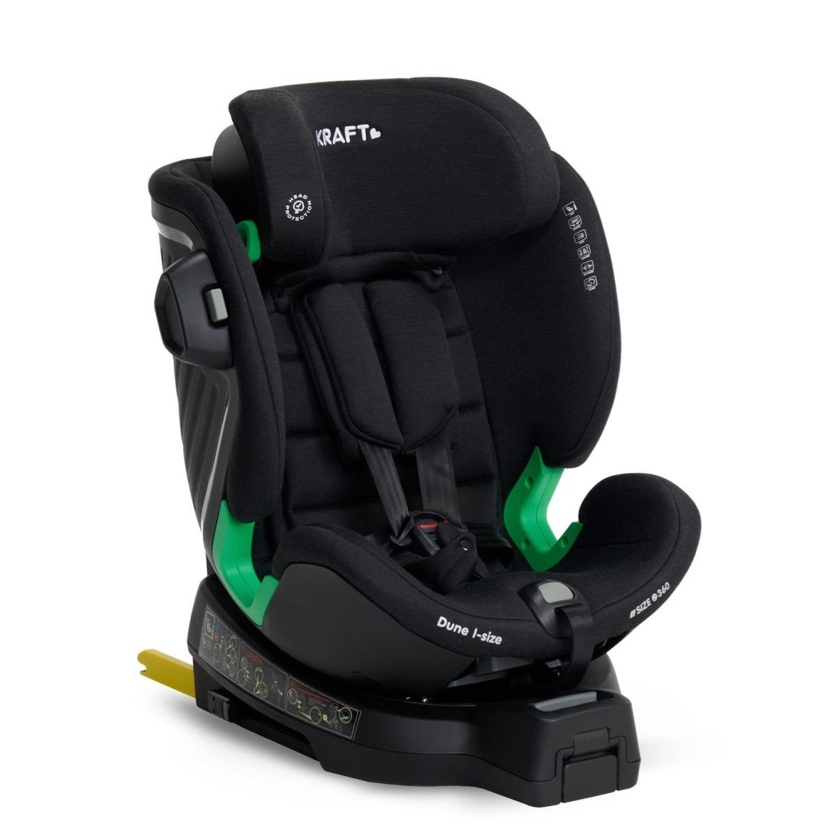 Dune Fix i-size (40-150 cm) 0-36 Kg Oto Koltuğu Siyah