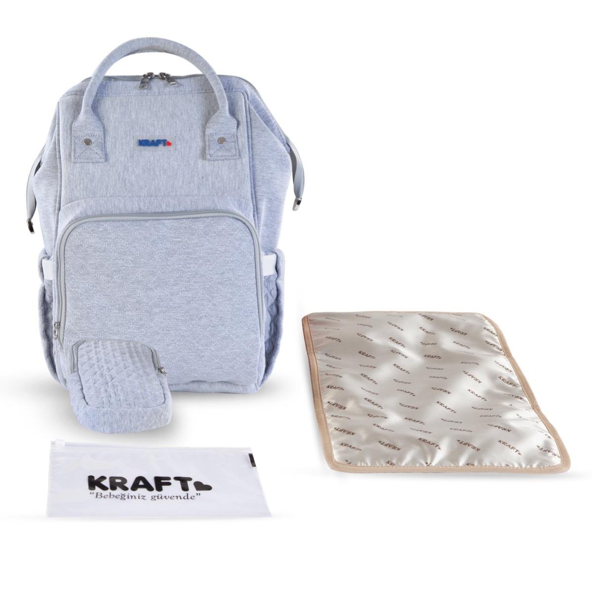 Ebony Bebek Bakım Sırt Çantası Gri