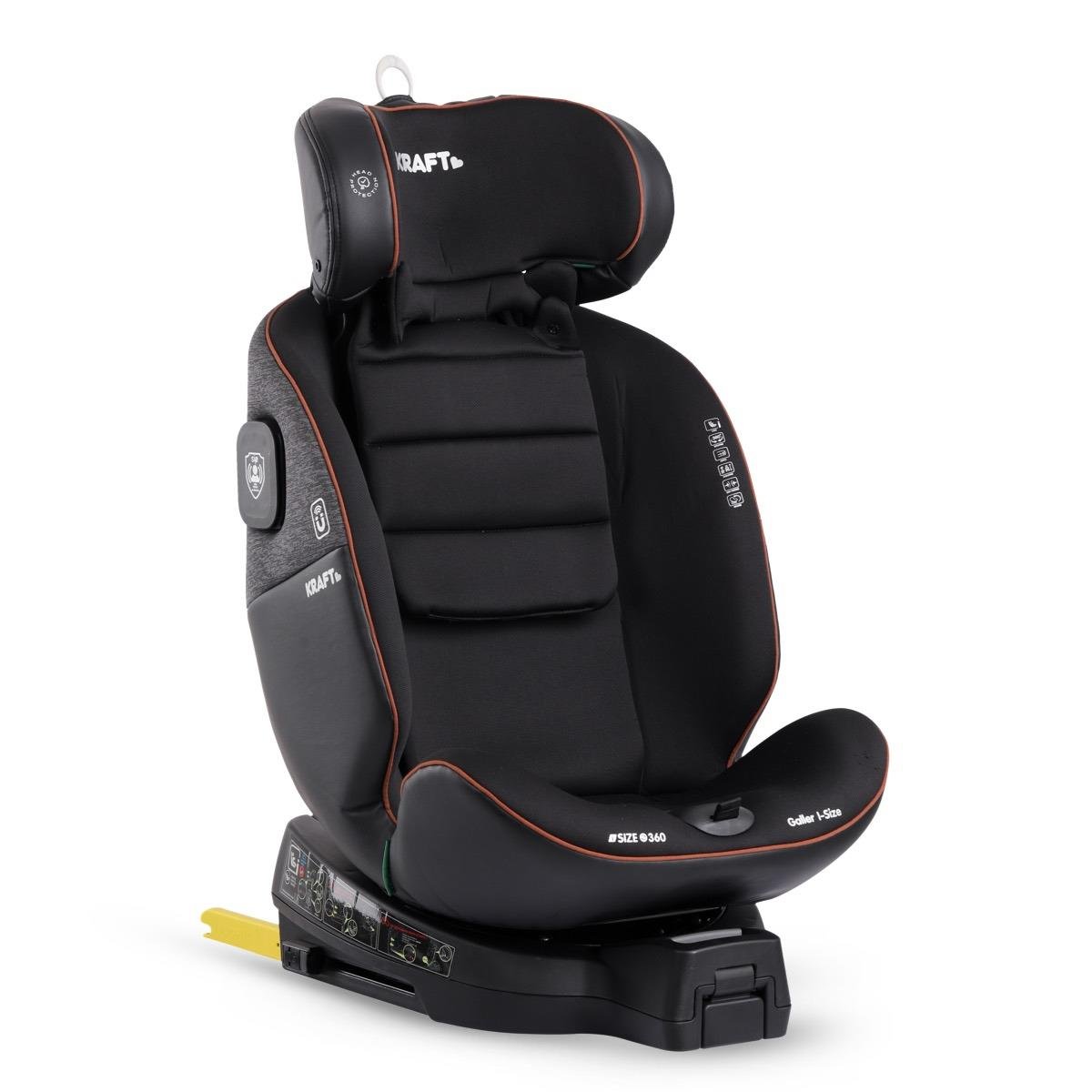 Galler i-size (40-150 cm) 0-36 Kg Oto Koltuğu Siyah