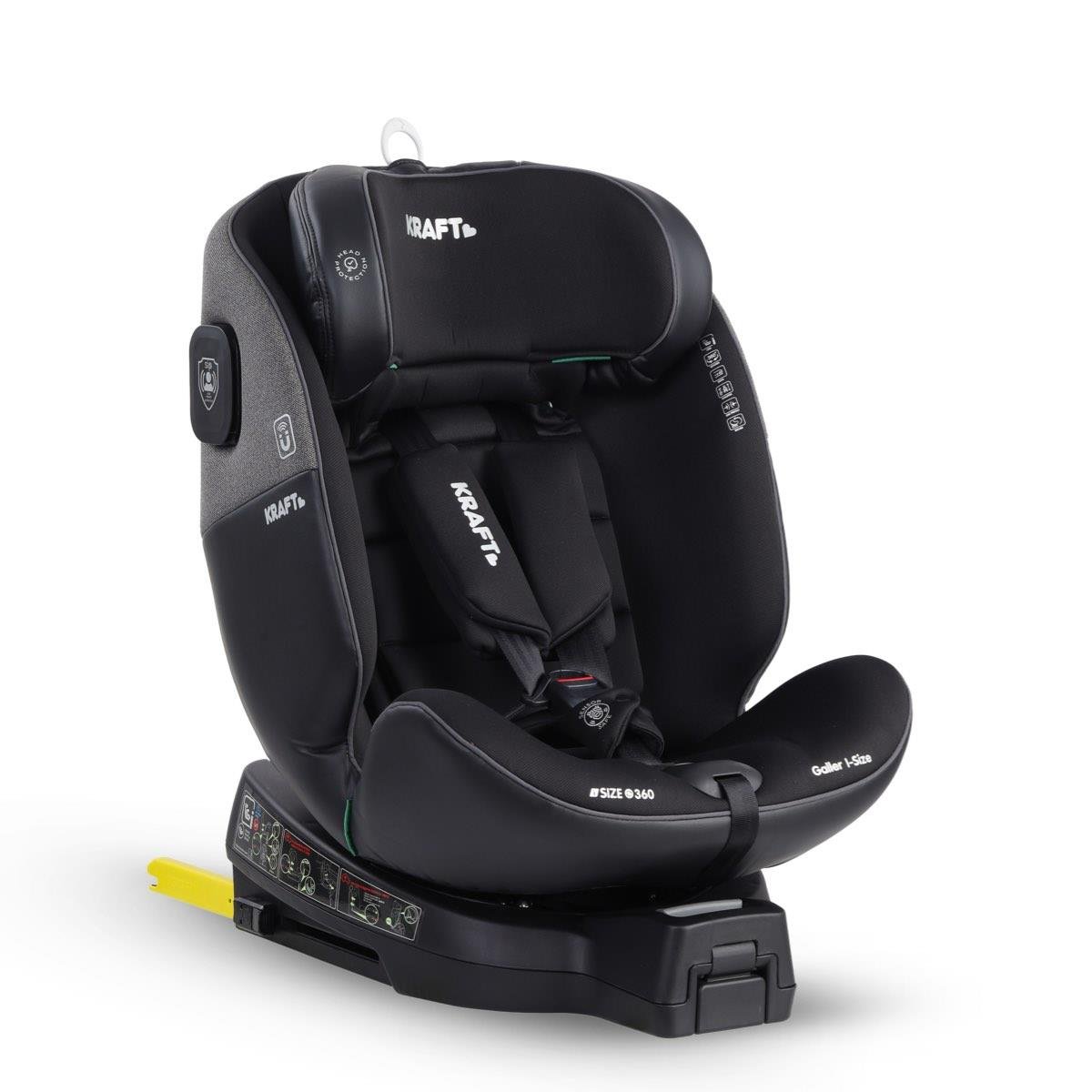 Galler i-size (40-150 cm) 0-36 Kg Oto Koltuğu Siyah