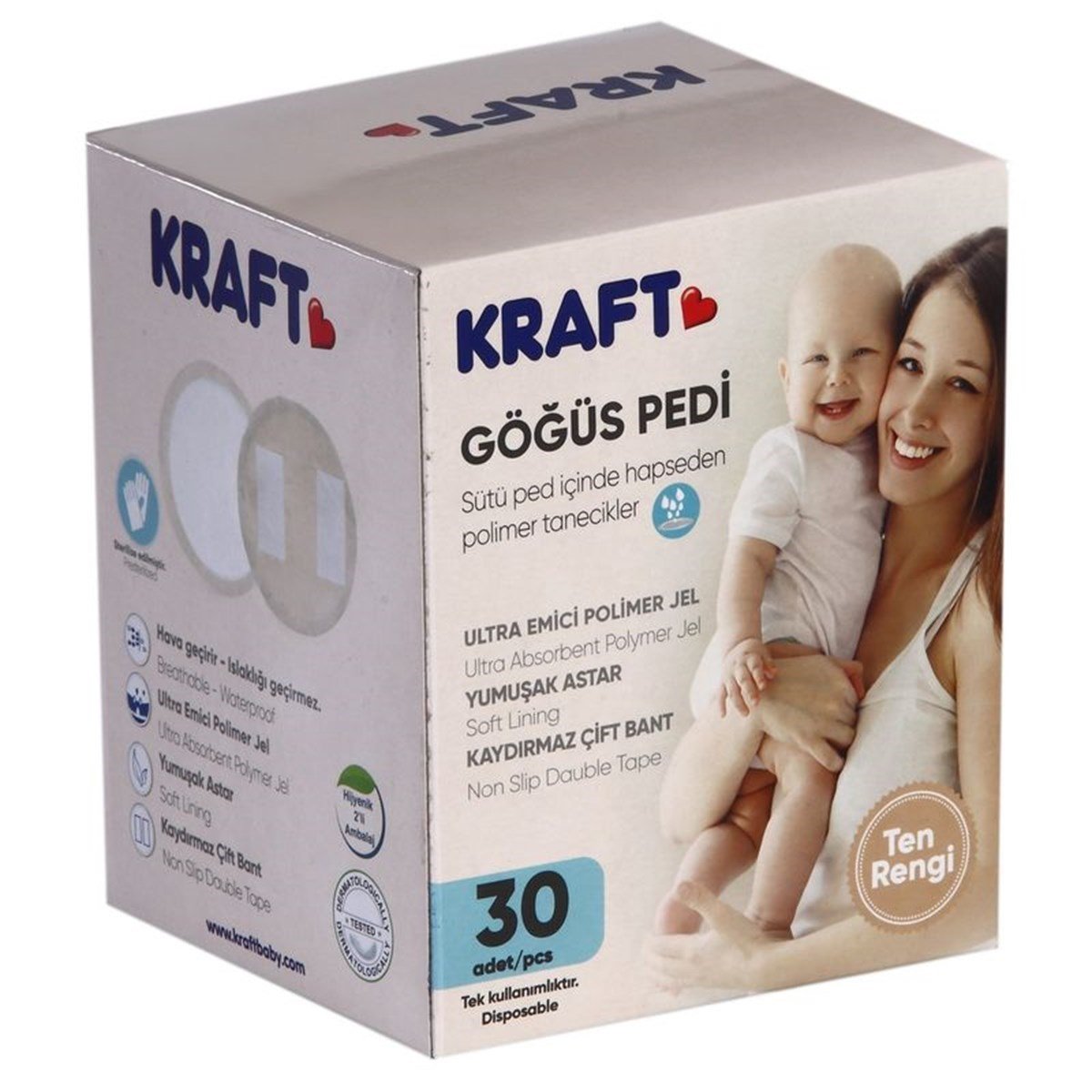 Göğüs Pedi - Ten Rengi - 30'lu
